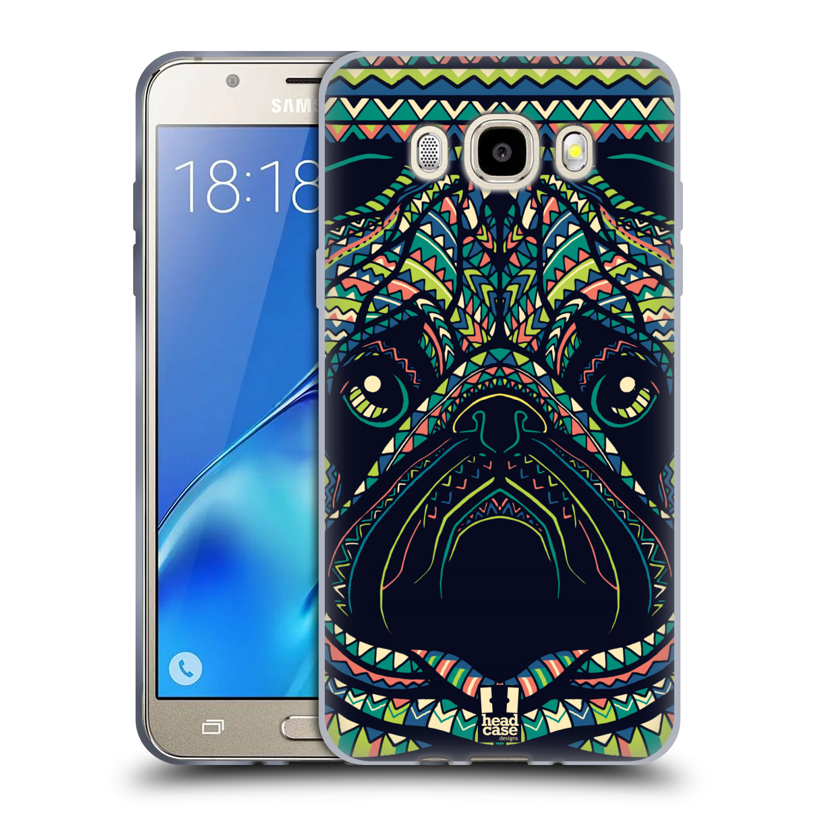 HEAD CASE silikonový obal, kryt na mobil Samsung Galaxy J5 2016, J510, J510F, (J510F DUAL SIM) vzor Aztécký motiv zvíře 3 mopsík