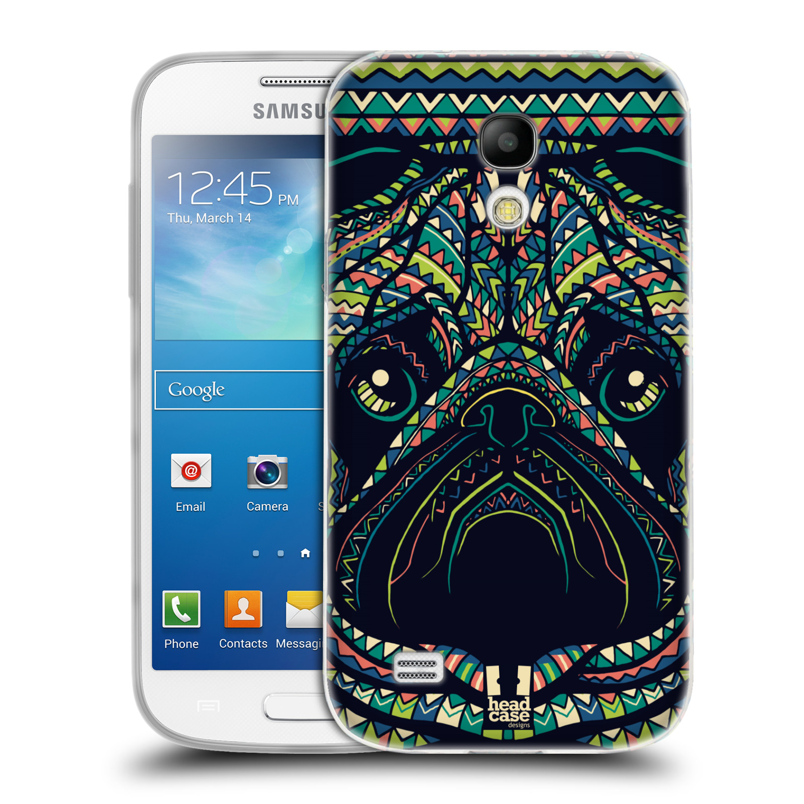 HEAD CASE silikonový obal na mobil Samsung Galaxy S4 MINI vzor Aztécký motiv zvíře 3 mopsík