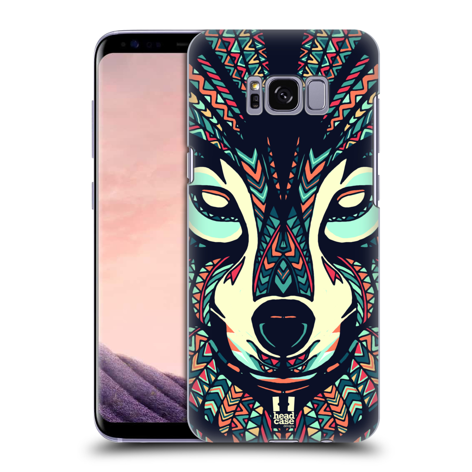 HEAD CASE plastový obal na mobil Samsung Galaxy S8 vzor Aztécký motiv zvíře 3 vlk