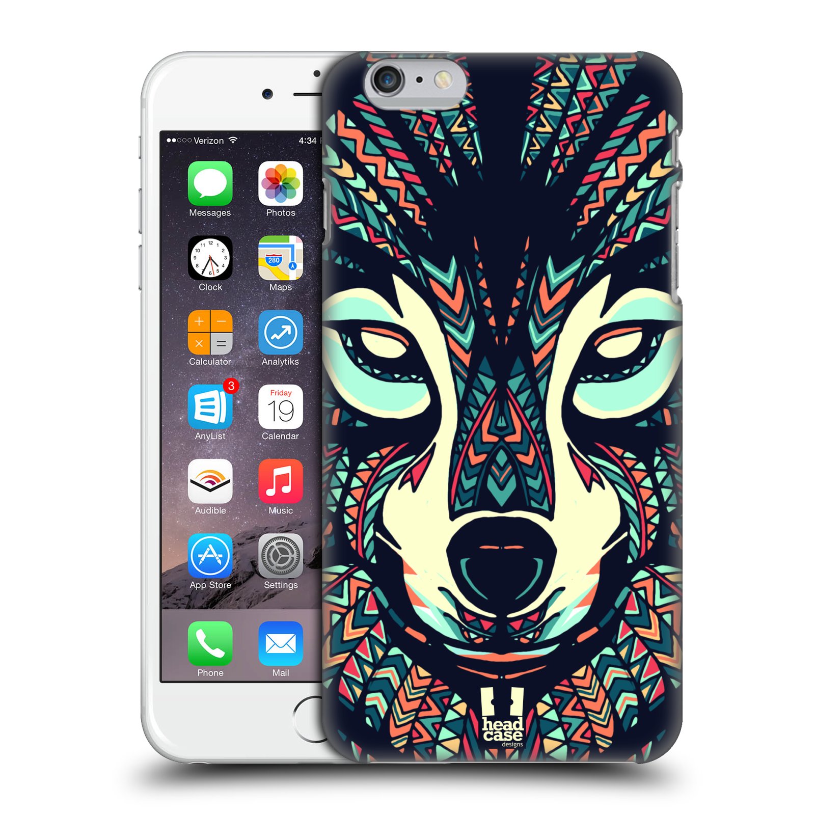 Plastové pouzdro pro mobil Apple Iphone 6 PLUS / 6S PLUS vzor Aztécký motiv zvíře 3 vlk