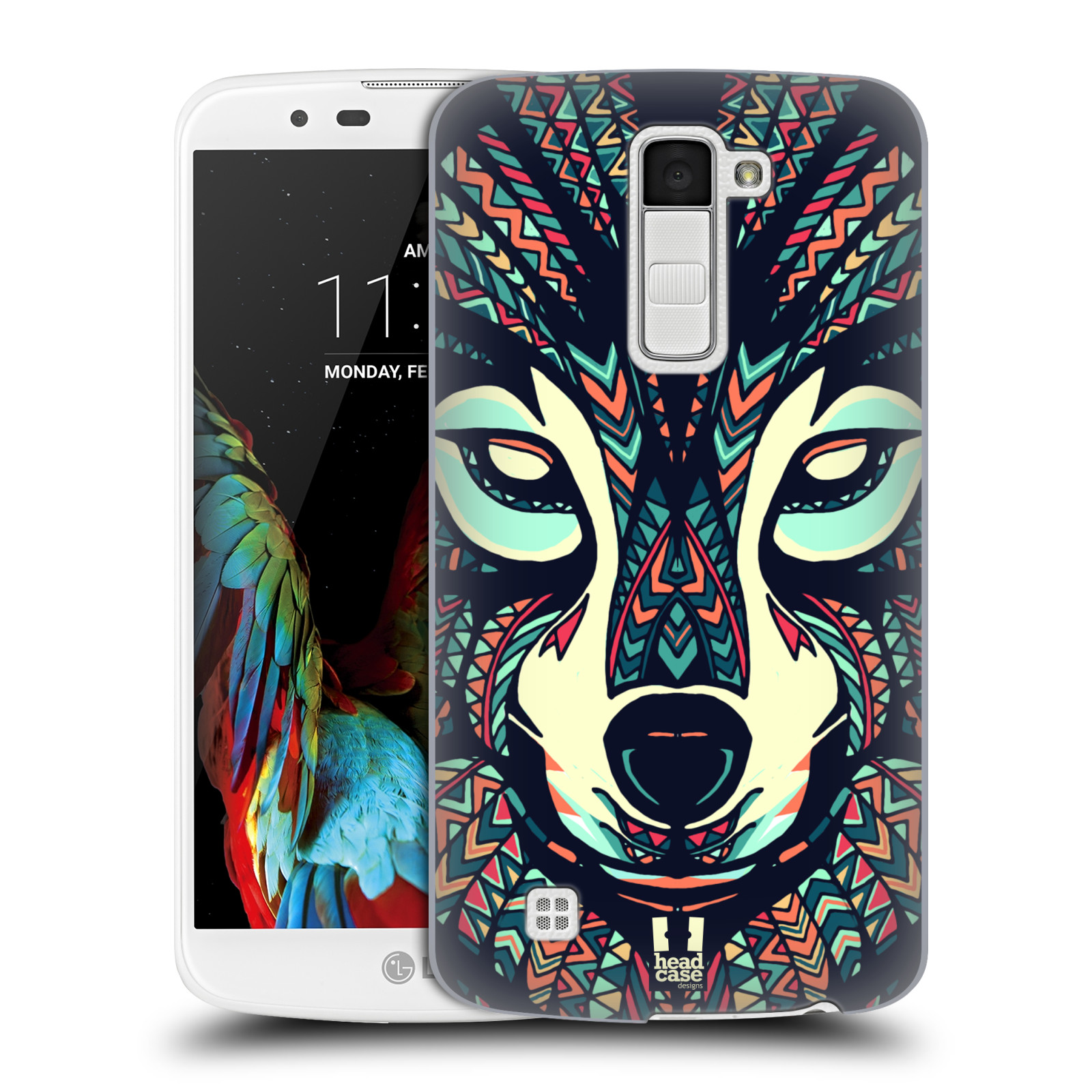 HEAD CASE plastový obal na mobil LG K10 vzor Aztécký motiv zvíře 3 vlk