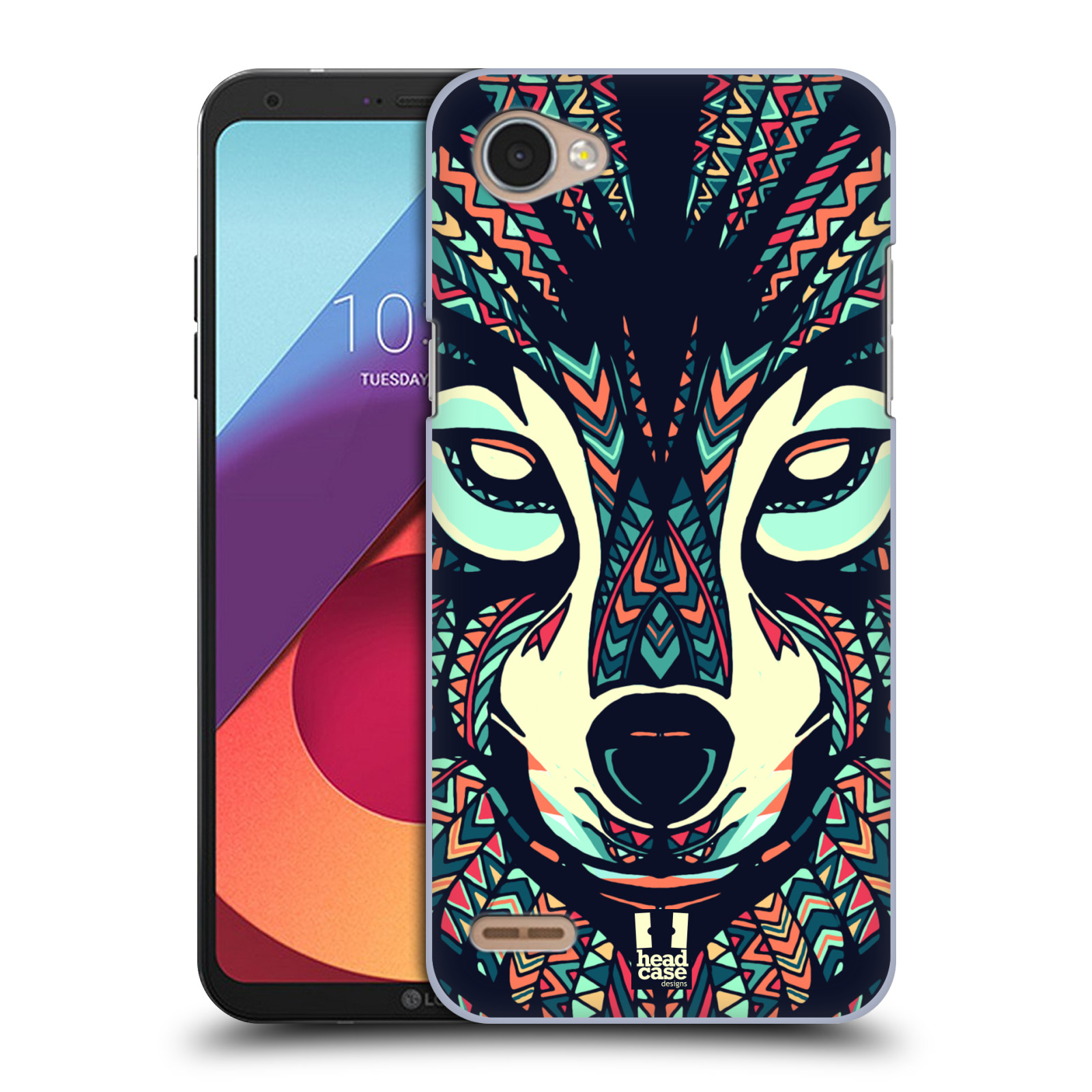 HEAD CASE plastový obal na mobil LG Q6 / Q6 PLUS vzor Aztécký motiv zvíře 3 vlk