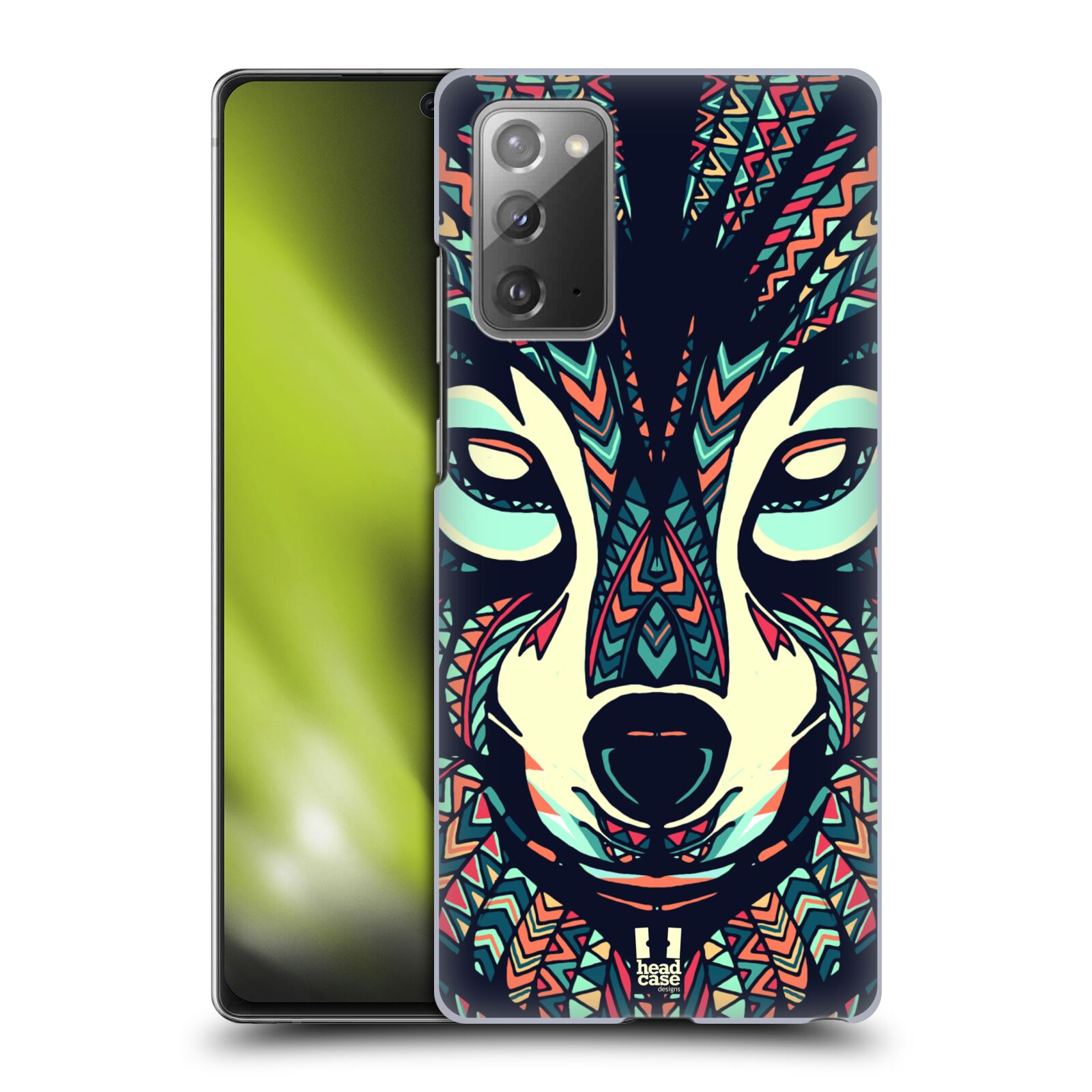 Plastový obal HEAD CASE na mobil Samsung Galaxy Note 20 vzor Aztécký motiv zvíře 3 vlk