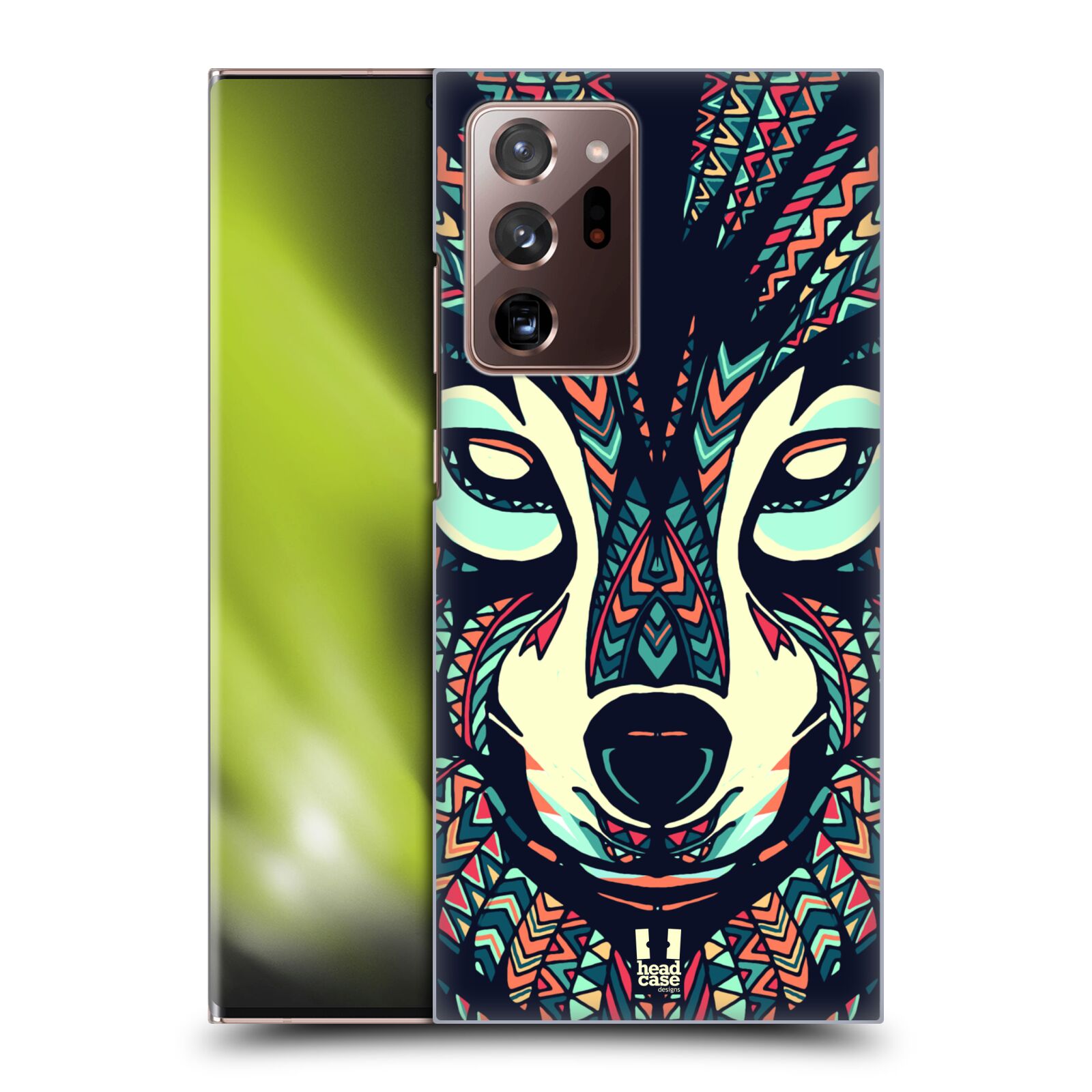 Plastový obal HEAD CASE na mobil Samsung Galaxy Note 20 ULTRA vzor Aztécký motiv zvíře 3 vlk