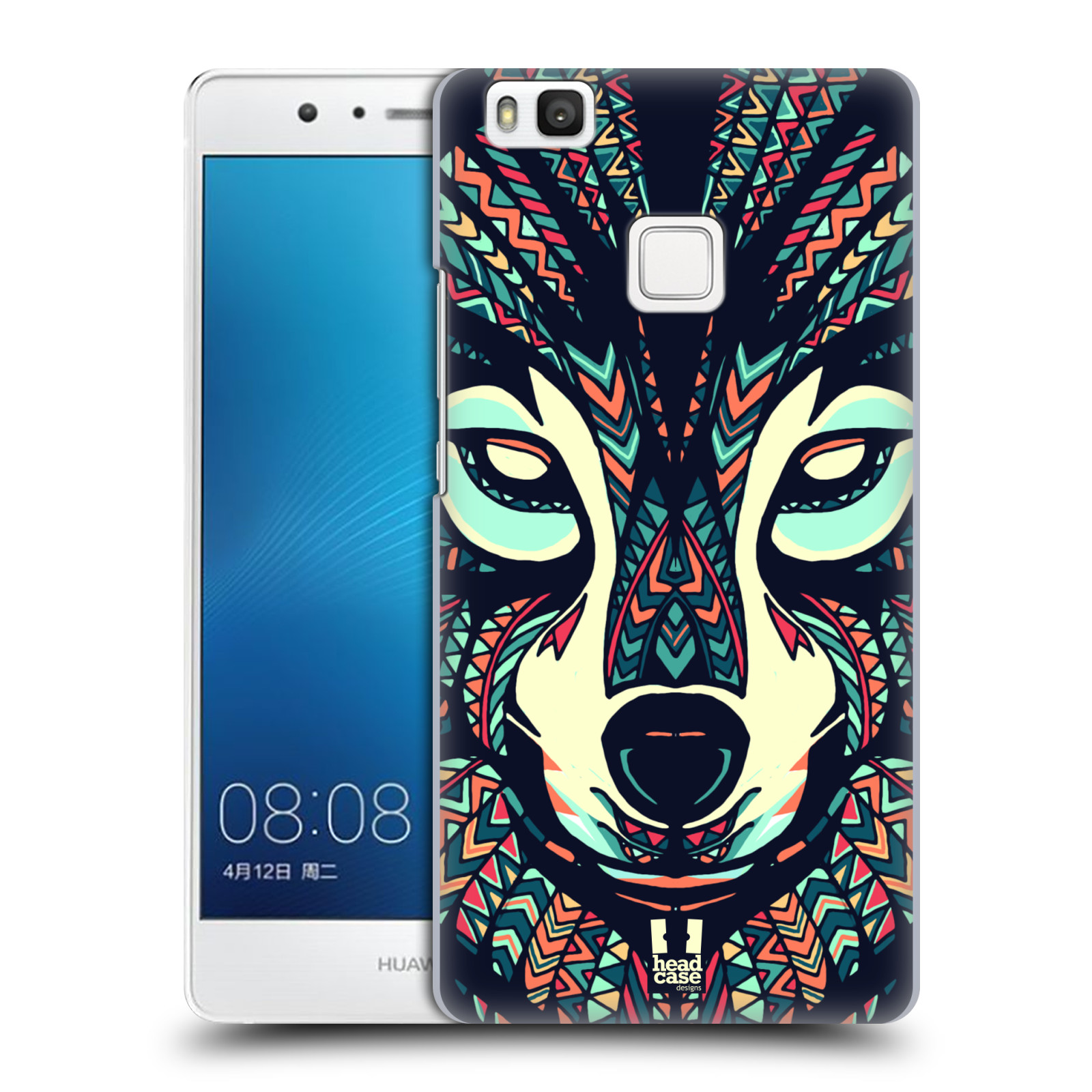 HEAD CASE plastový obal na mobil Huawei P9 LITE / P9 LITE DUAL SIM vzor Aztécký motiv zvíře 3 vlk