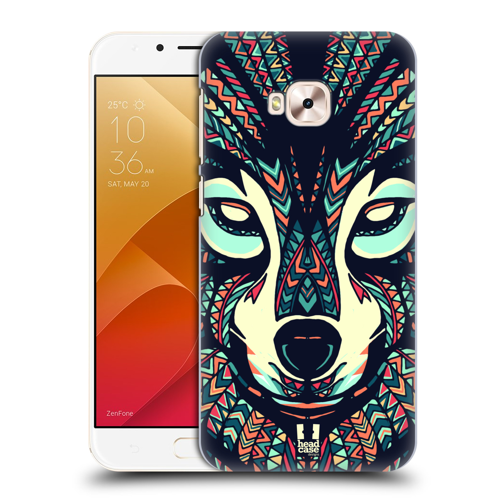 HEAD CASE plastový obal na mobil Asus Zenfone 4 Selfie Pro ZD552KL vzor Aztécký motiv zvíře 3 vlk