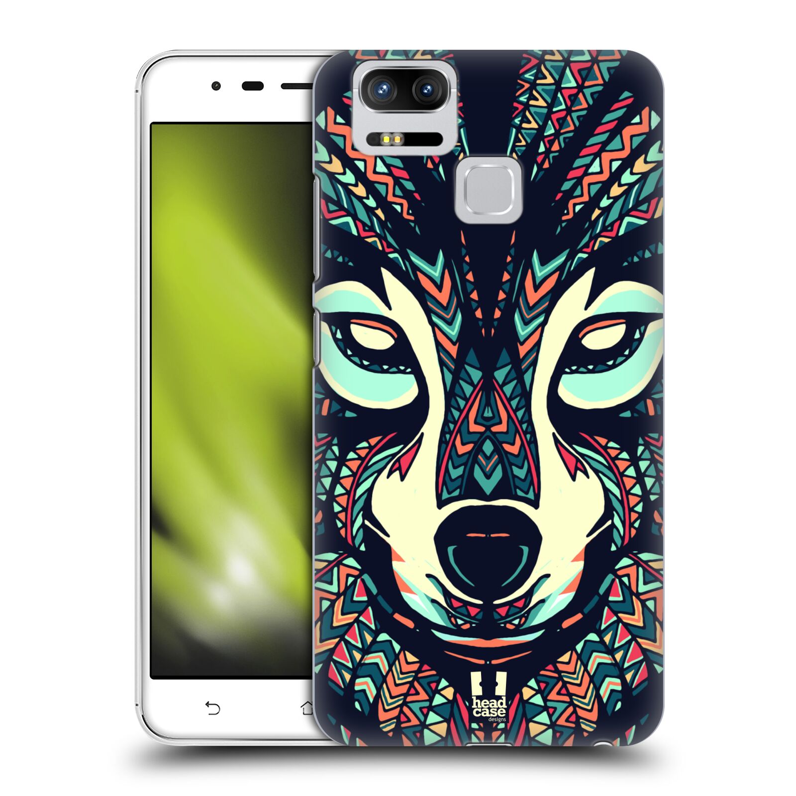 HEAD CASE plastový obal na mobil Asus Zenfone 3 Zoom ZE553KL vzor Aztécký motiv zvíře 3 vlk