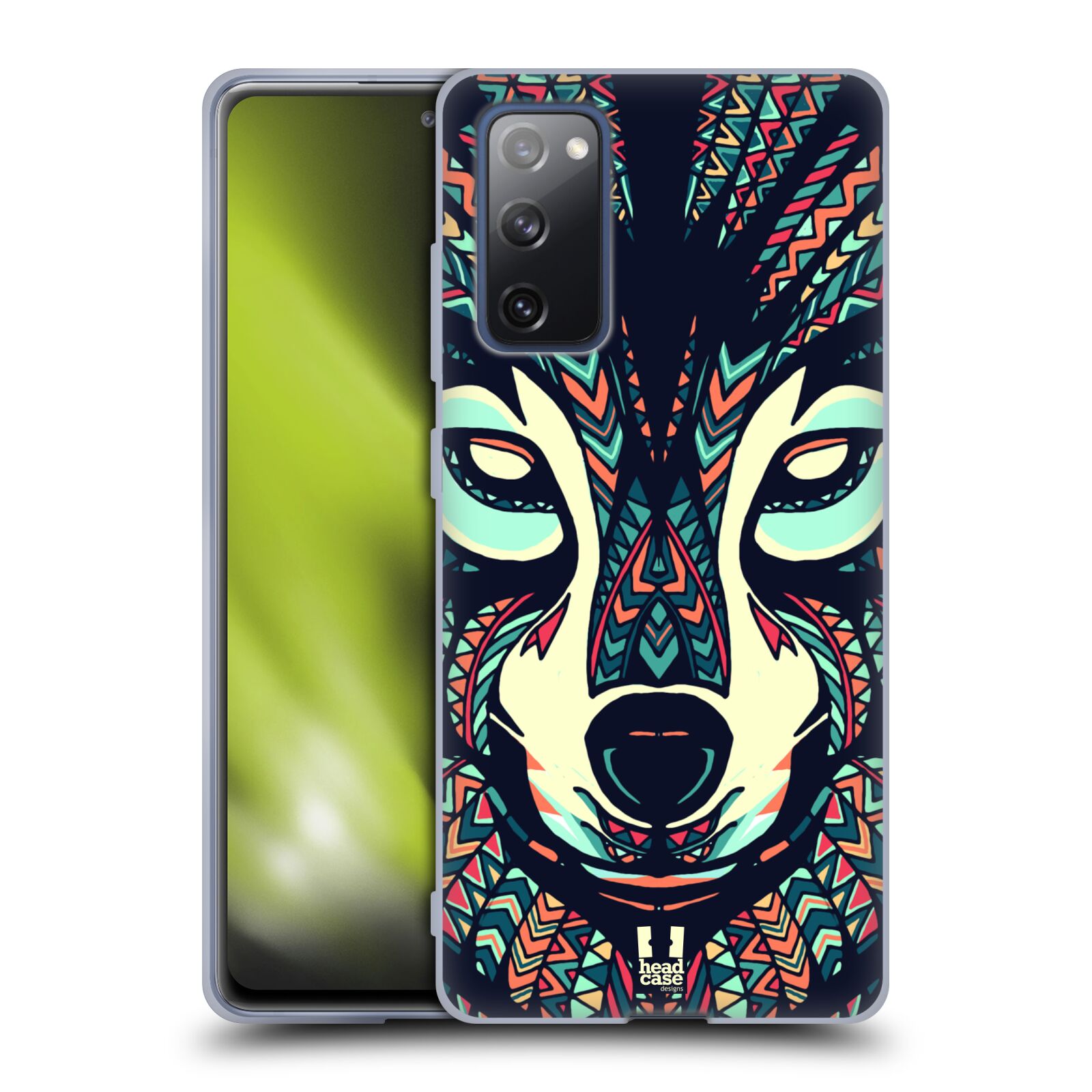 Plastový obal HEAD CASE na mobil Samsung Galaxy S20 FE / S20 FE 5G vzor Aztécký motiv zvíře 3 vlk