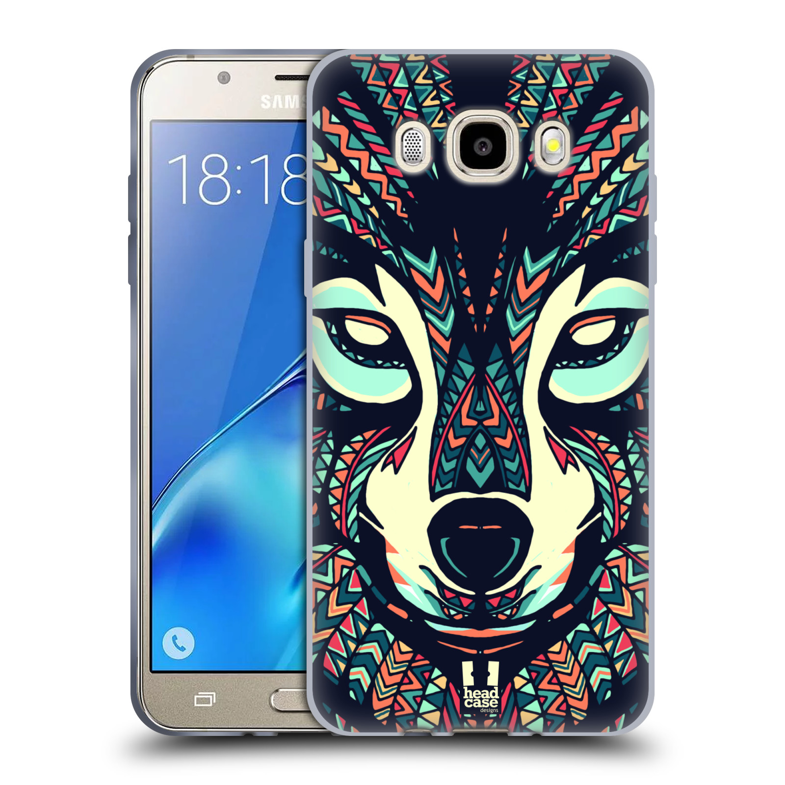 HEAD CASE silikonový obal, kryt na mobil Samsung Galaxy J5 2016, J510, J510F, (J510F DUAL SIM) vzor Aztécký motiv zvíře 3 vlk