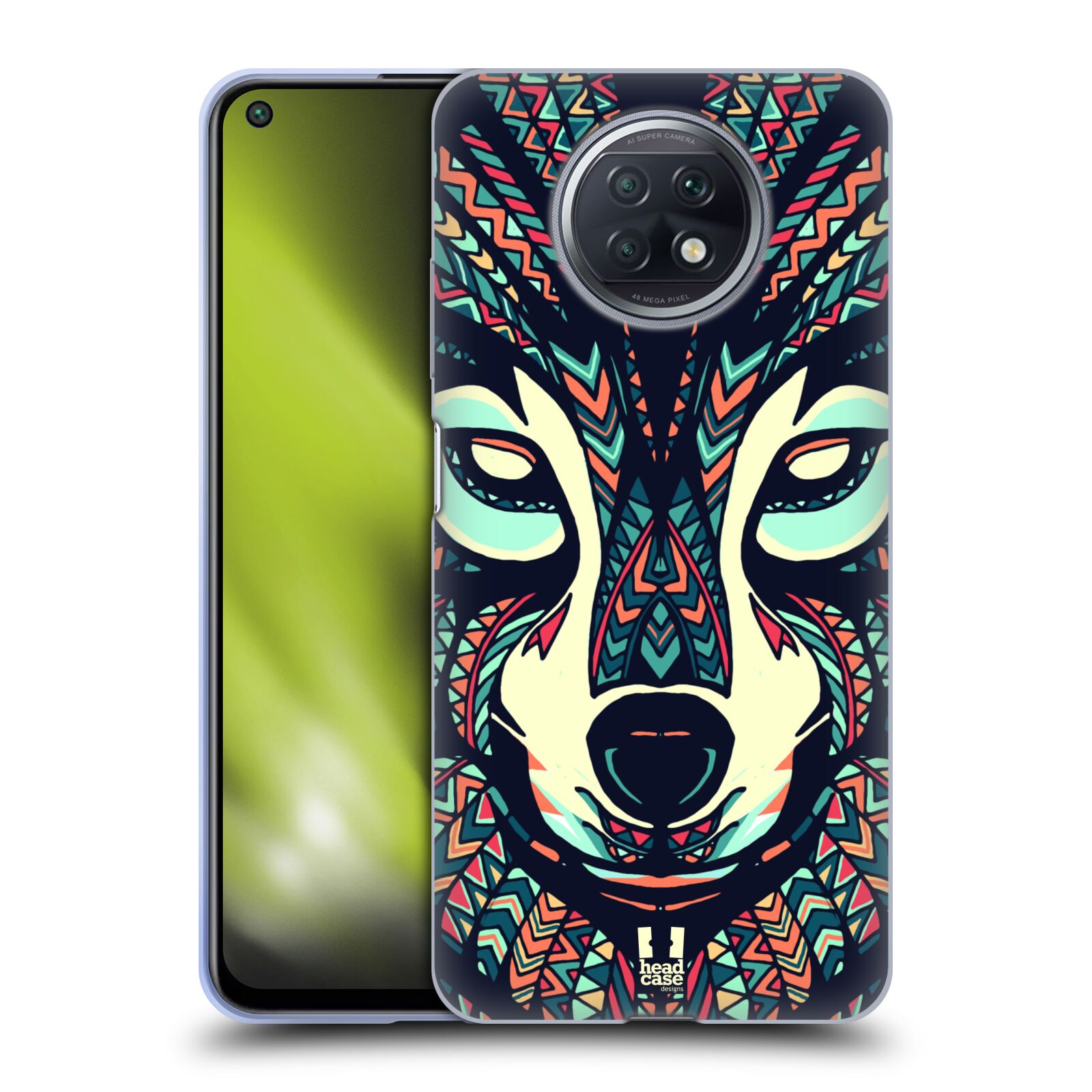Plastový obal HEAD CASE na mobil Xiaomi Redmi Note 9T vzor Aztécký motiv zvíře 3 vlk