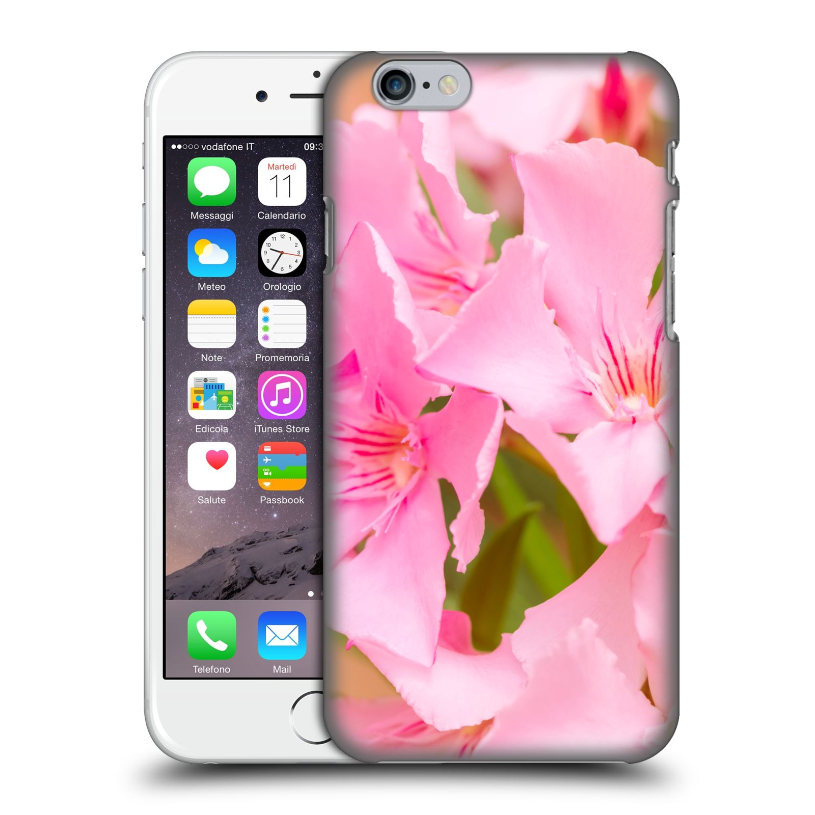 Zadní obal pro mobil Apple Iphone 6/6S - HEAD CASE - Beli - Růžové květy květina