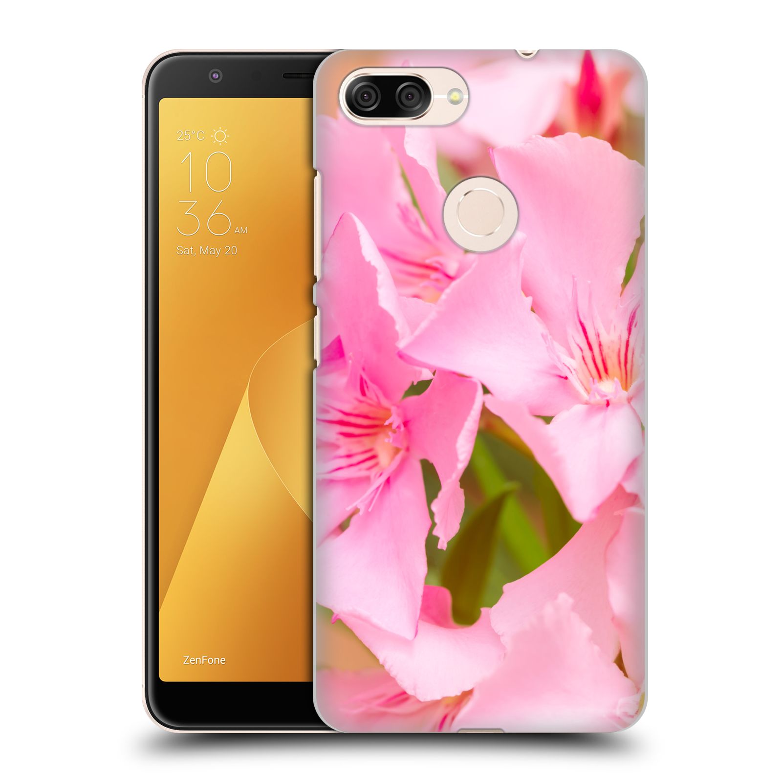 Zadní obal pro mobil Asus Zenfone Max Plus (M1) - HEAD CASE - Beli - Růžové květy květina