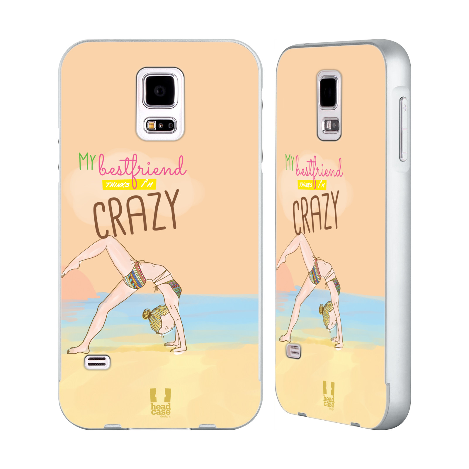 HEAD CASE DESIGNS MY BFF CASES SILVER BUMPER SLIDER CASE FOR SAMSUNG PHONES