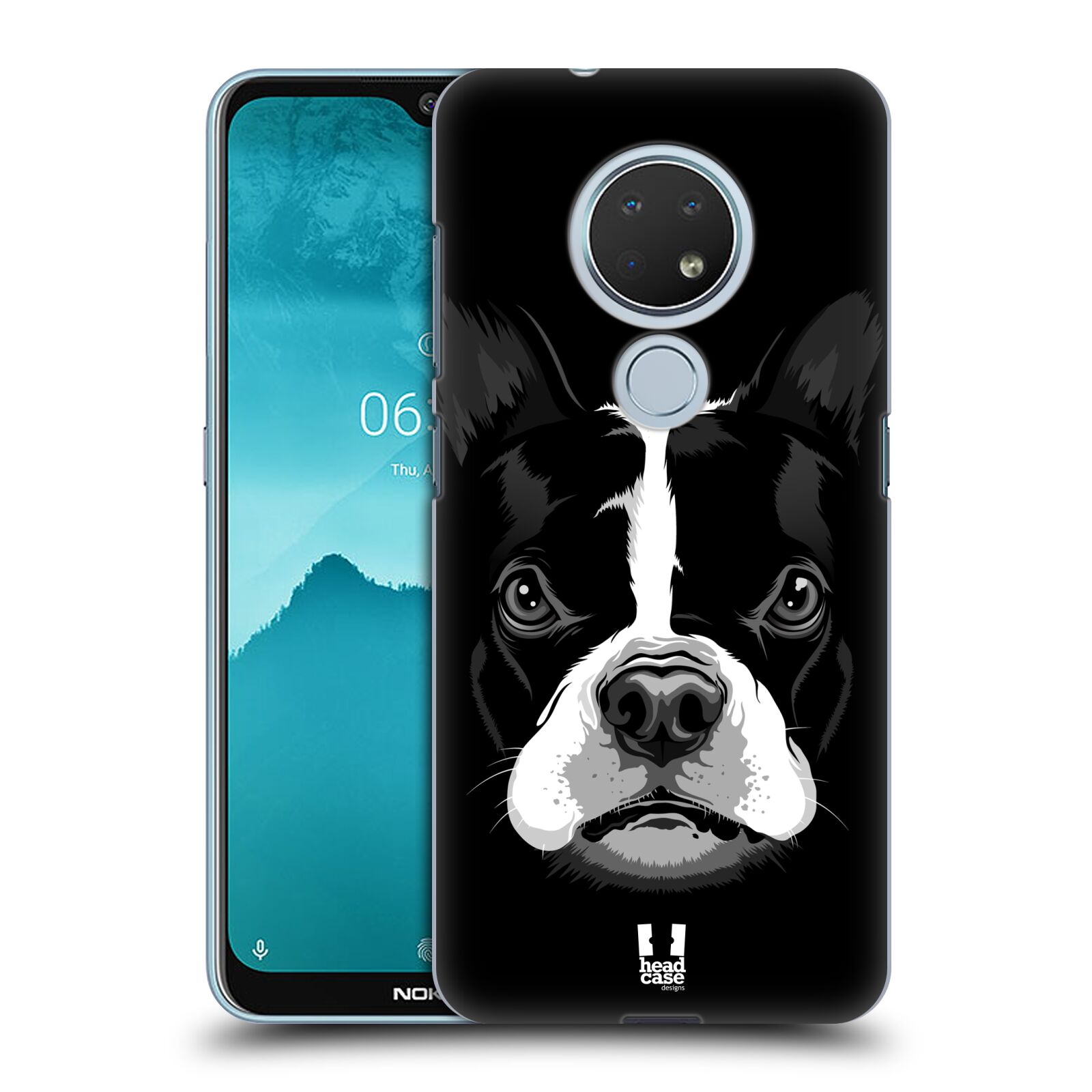 Pouzdro na mobil Nokia 6.2 - HEAD CASE - vzor Zvíře kreslená tvář 2 buldok