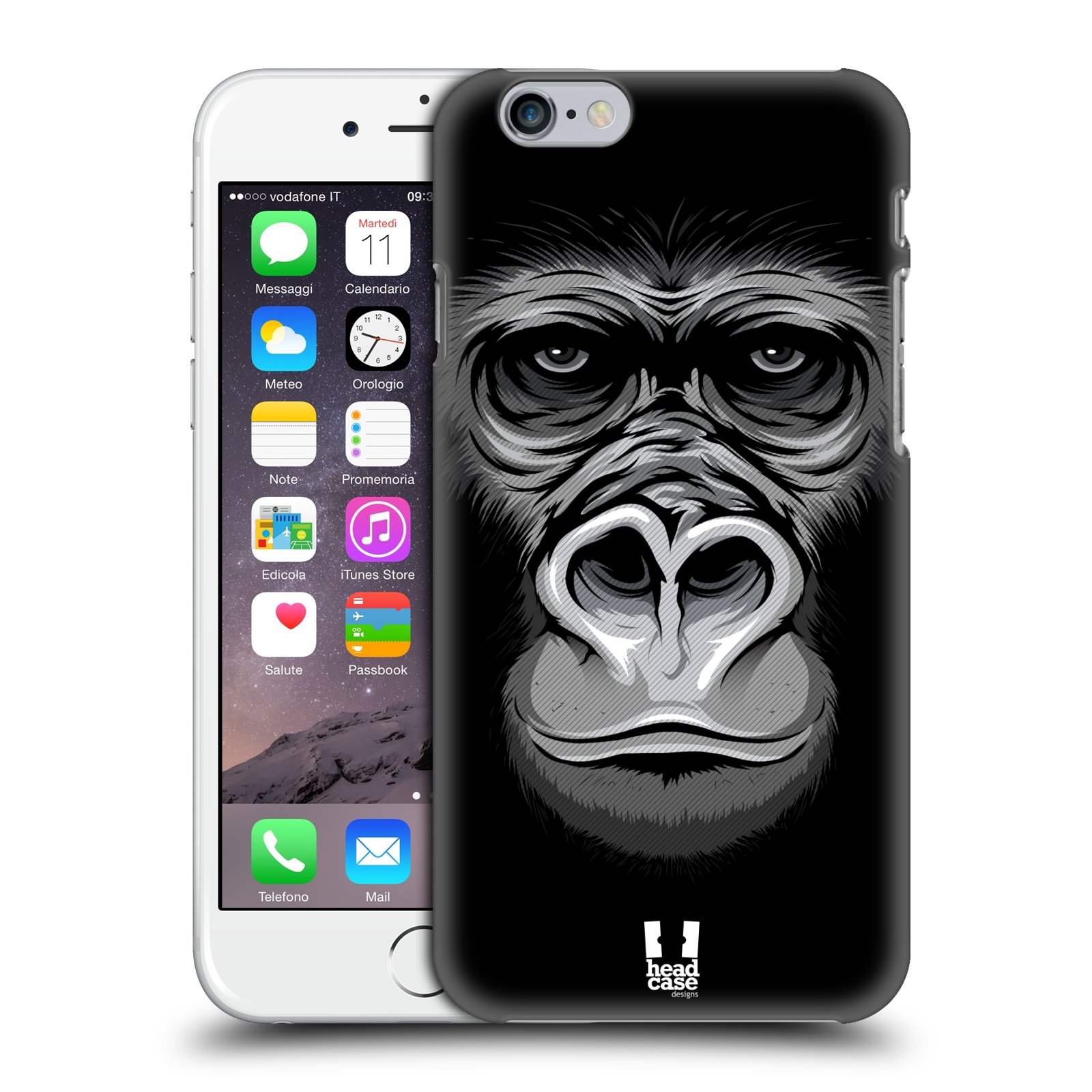 Plastové pouzdro pro mobil Apple Iphone 6/6S vzor Zvíře kreslená tvář 2 gorila