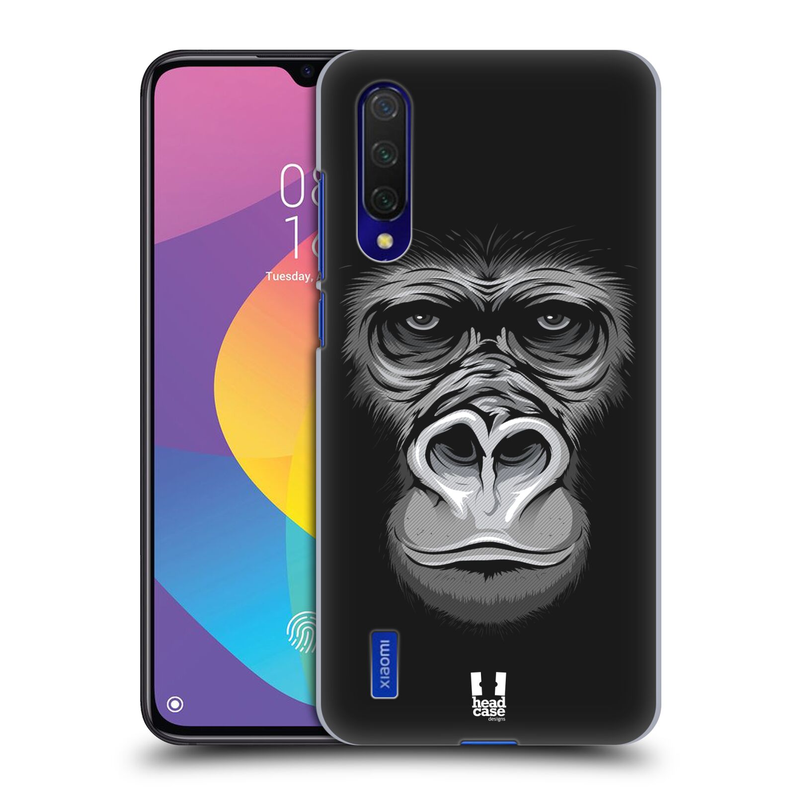 Zadní kryt na mobil Xiaomi MI 9 LITE vzor Zvíře kreslená tvář 2 gorila