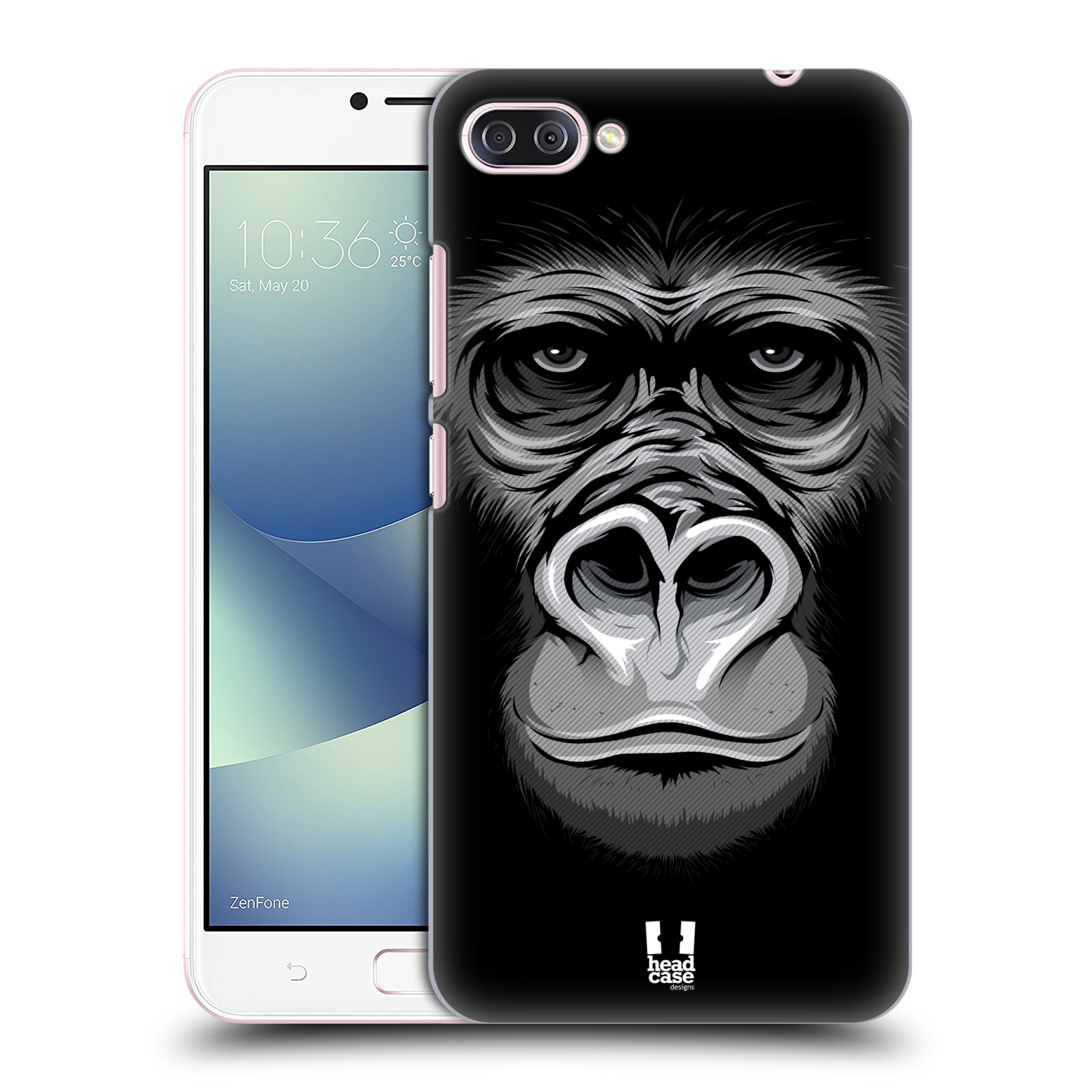 HEAD CASE plastový obal na mobil Asus Zenfone 4 MAX ZC554KL vzor Zvíře kreslená tvář 2 gorila