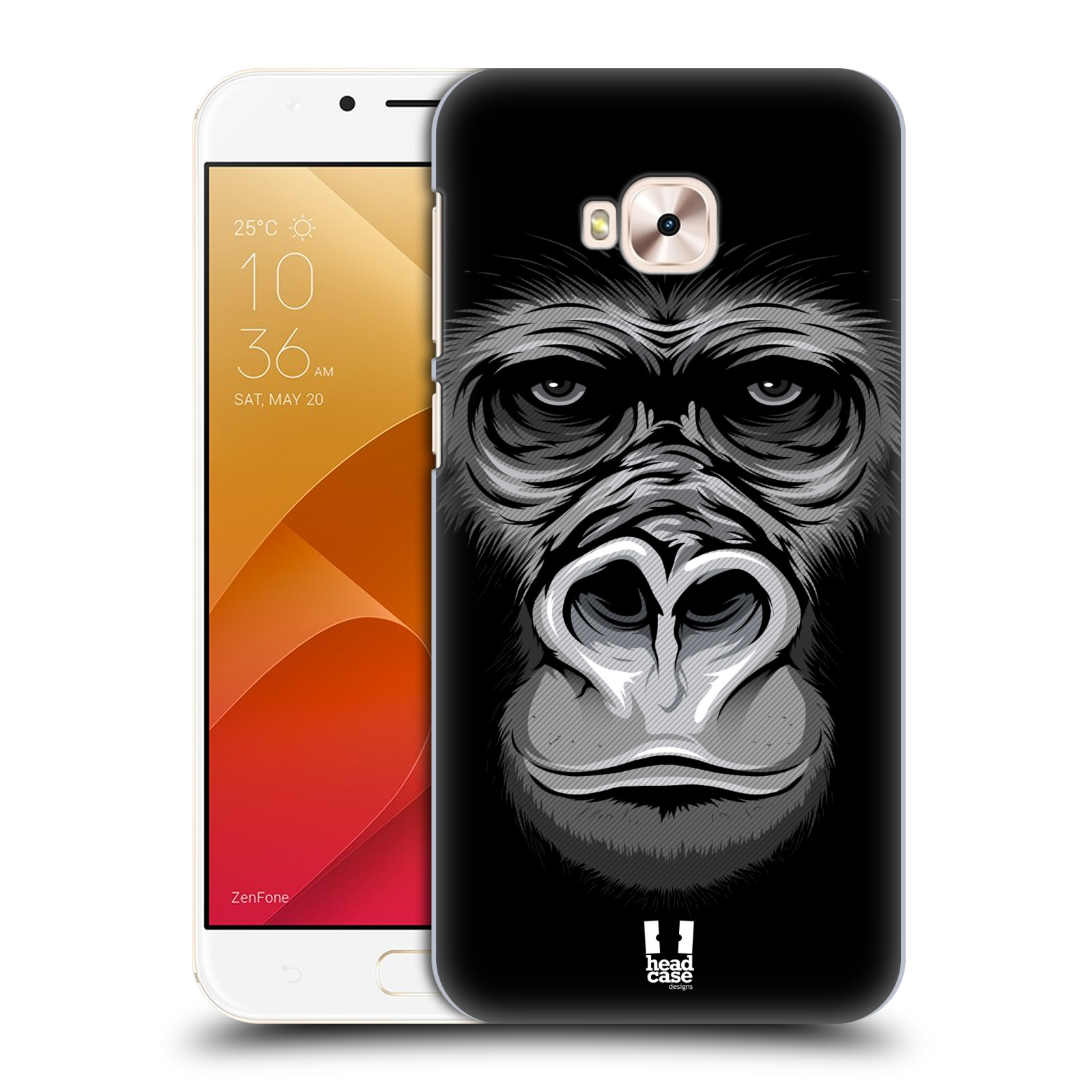HEAD CASE plastový obal na mobil Asus Zenfone 4 Selfie Pro ZD552KL vzor Zvíře kreslená tvář 2 gorila