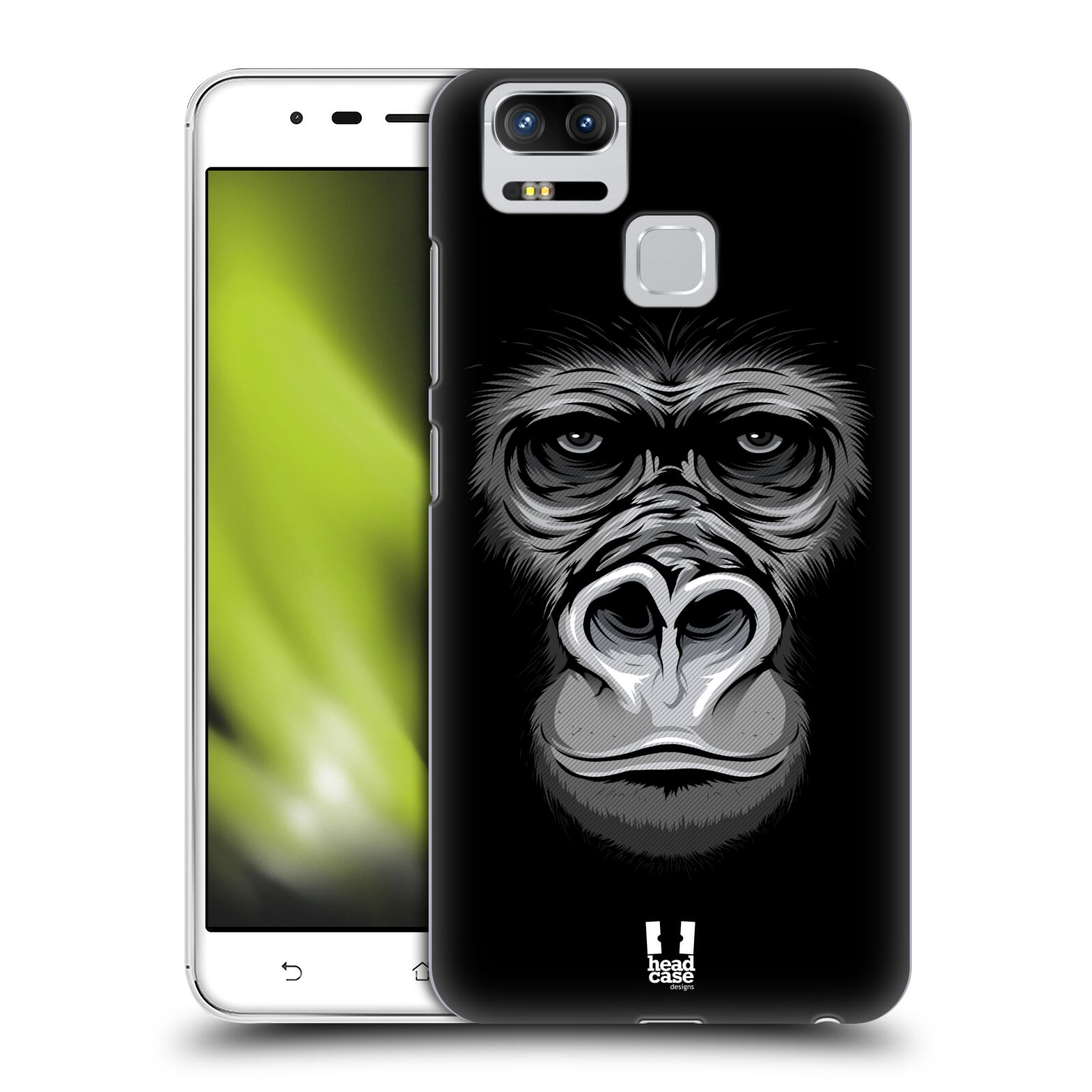 HEAD CASE plastový obal na mobil Asus Zenfone 3 Zoom ZE553KL vzor Zvíře kreslená tvář 2 gorila