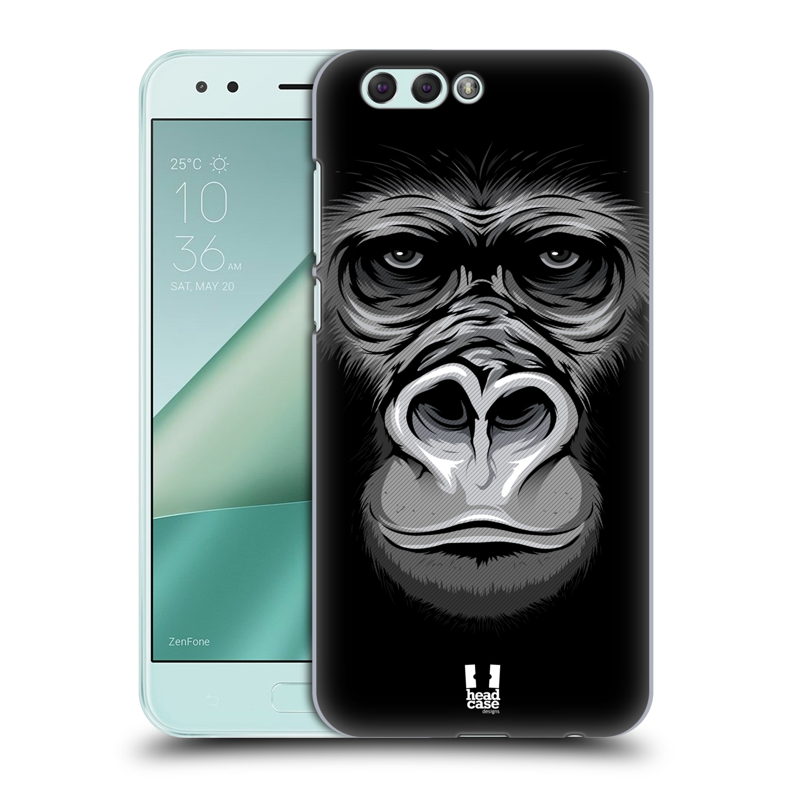 HEAD CASE plastový obal na mobil Asus Zenfone 4 ZE554KL vzor Zvíře kreslená tvář 2 gorila