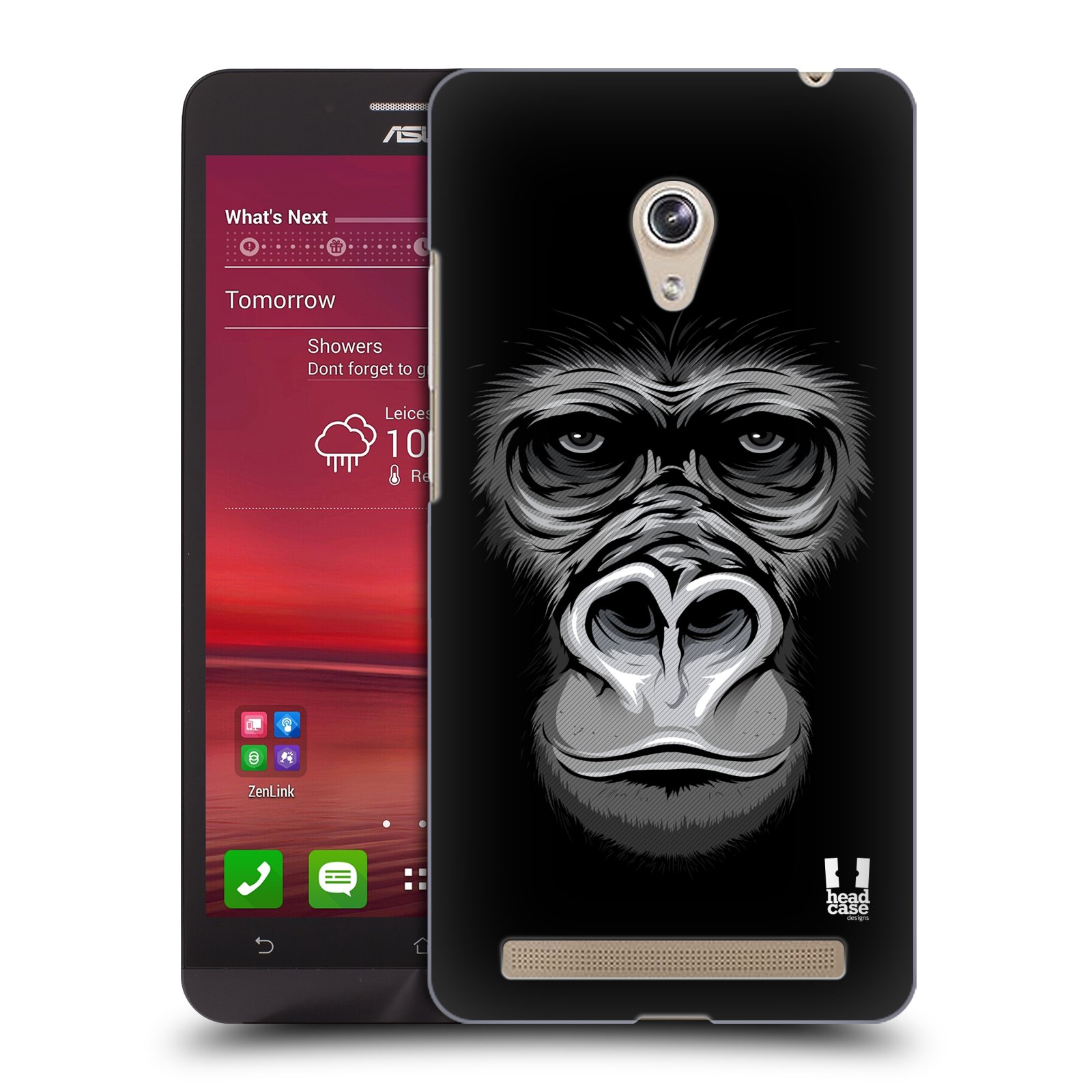 HEAD CASE plastový obal na mobil Asus Zenfone 6 vzor Zvíře kreslená tvář 2 gorila
