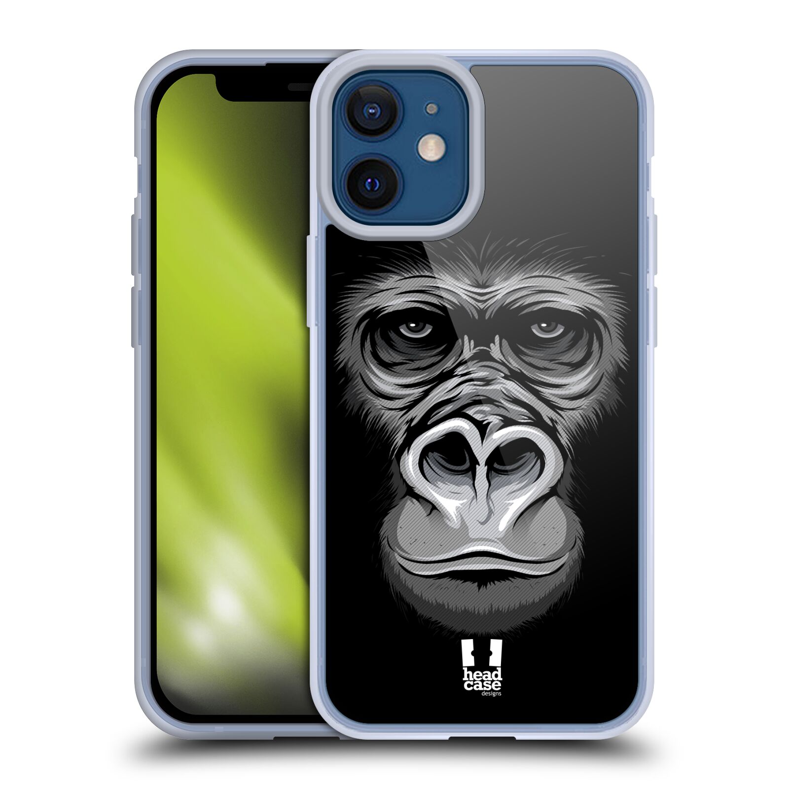 Plastový obal na mobil Apple Iphone 12 MINI vzor Zvíře kreslená tvář 2 gorila