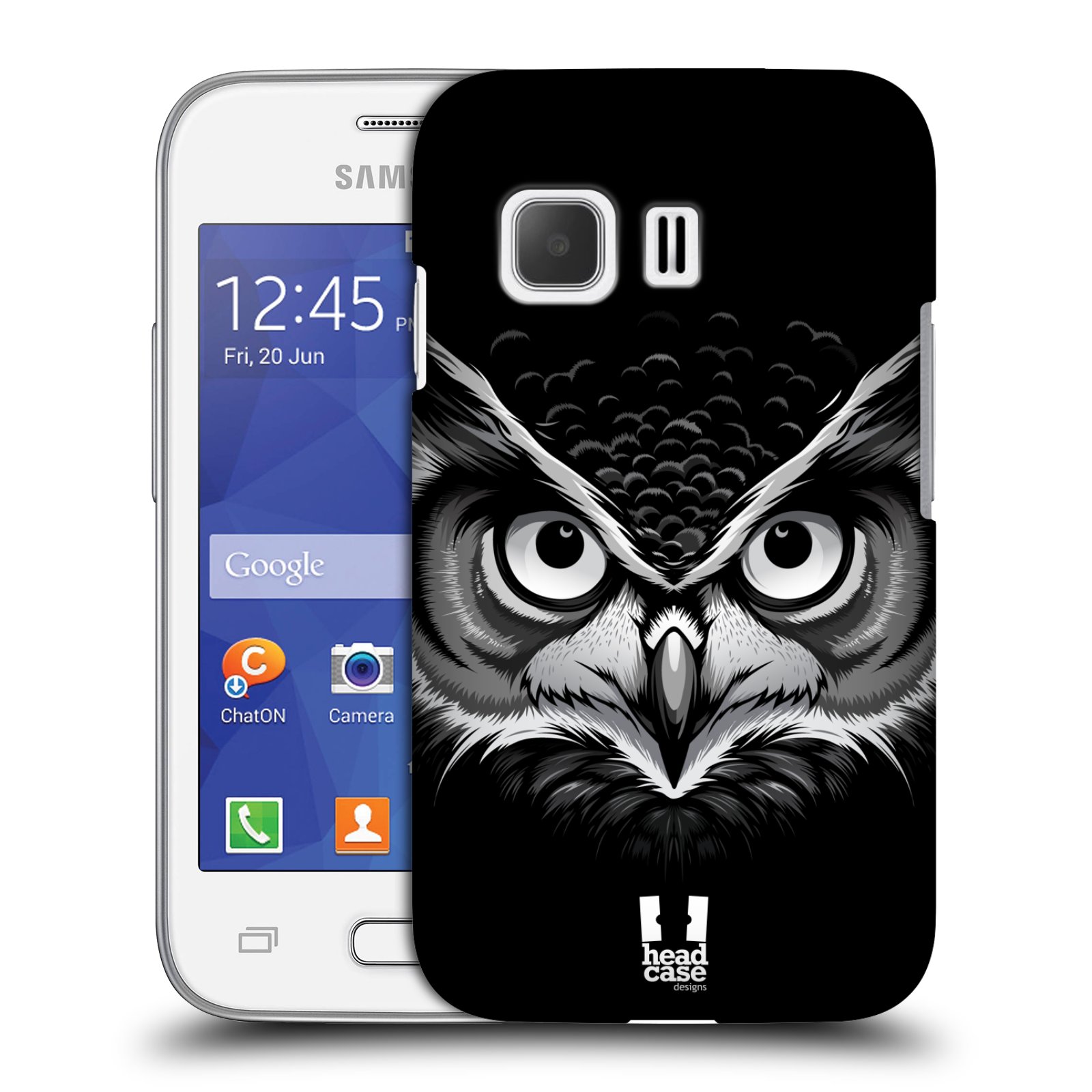 HEAD CASE plastový obal na mobil SAMSUNG Galaxy Young 2 (G130) vzor Zvíře kreslená tvář 2 sova