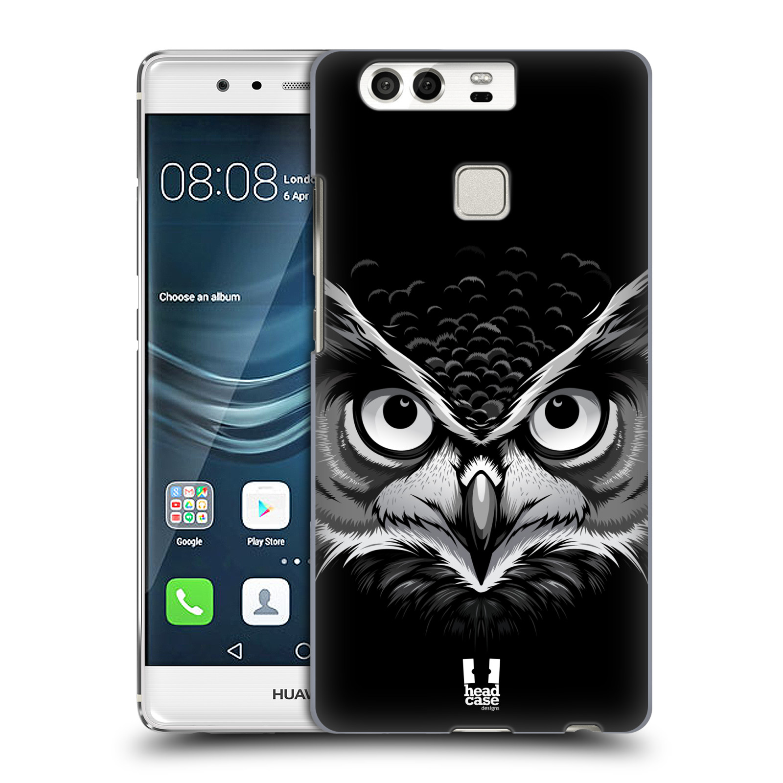 HEAD CASE plastový obal na mobil Huawei P9 / P9 DUAL SIM vzor Zvíře kreslená tvář 2 sova