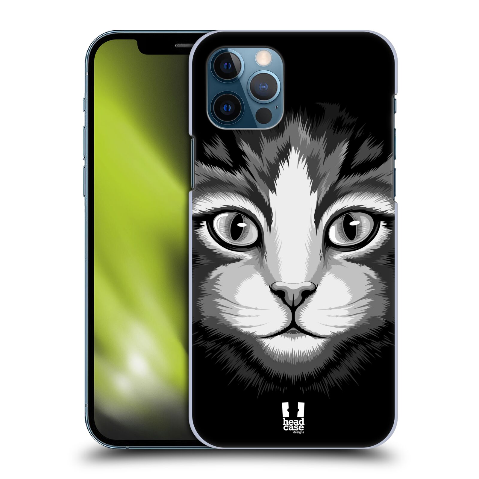 HEAD CASE plastový obal na mobil Apple Iphone 12 / Iphone 12 PRO vzor Zvíře kreslená tvář 2 kočička