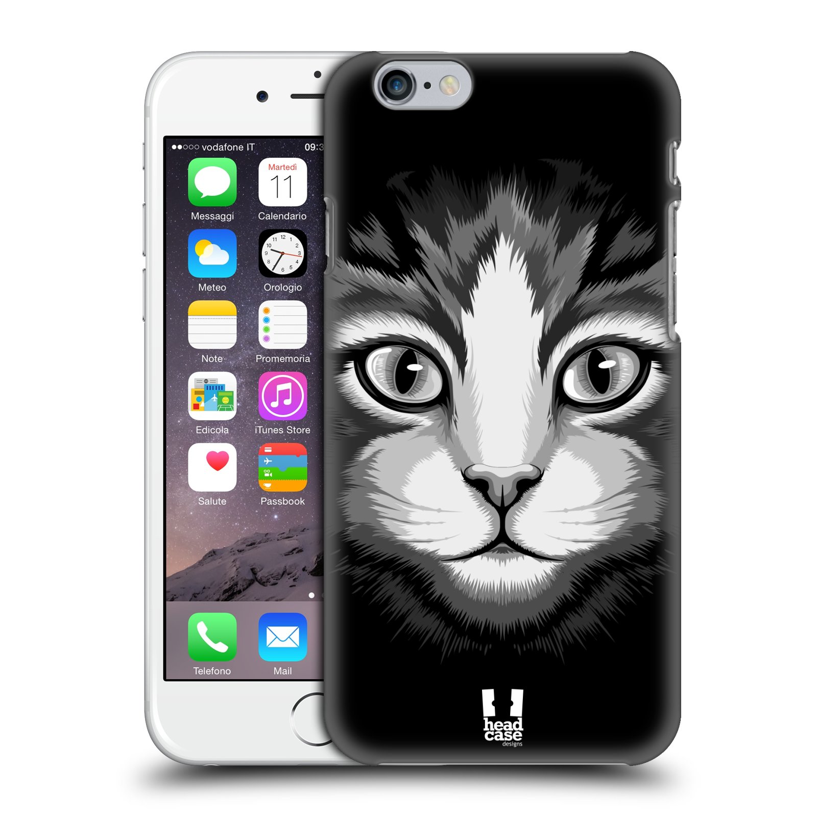Plastové pouzdro pro mobil Apple Iphone 6/6S vzor Zvíře kreslená tvář 2 kočička