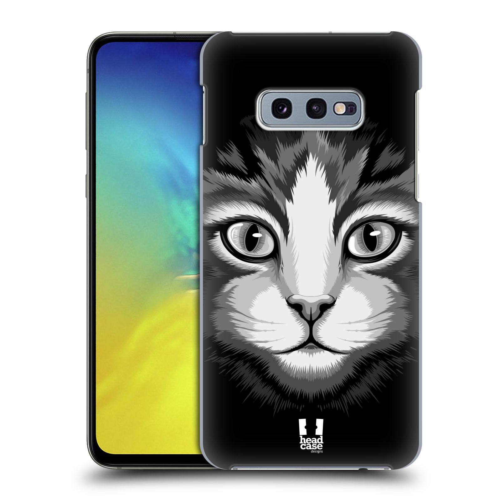 Pouzdro na mobil Samsung Galaxy S10e - HEAD CASE - vzor Zvíře kreslená tvář 2 kočička