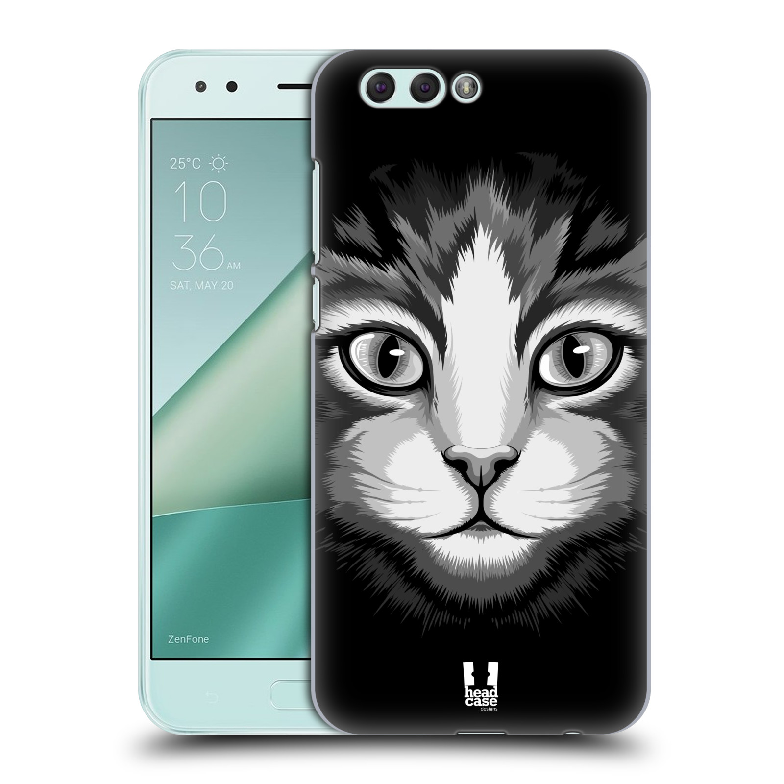 HEAD CASE plastový obal na mobil Asus Zenfone 4 ZE554KL vzor Zvíře kreslená tvář 2 kočička