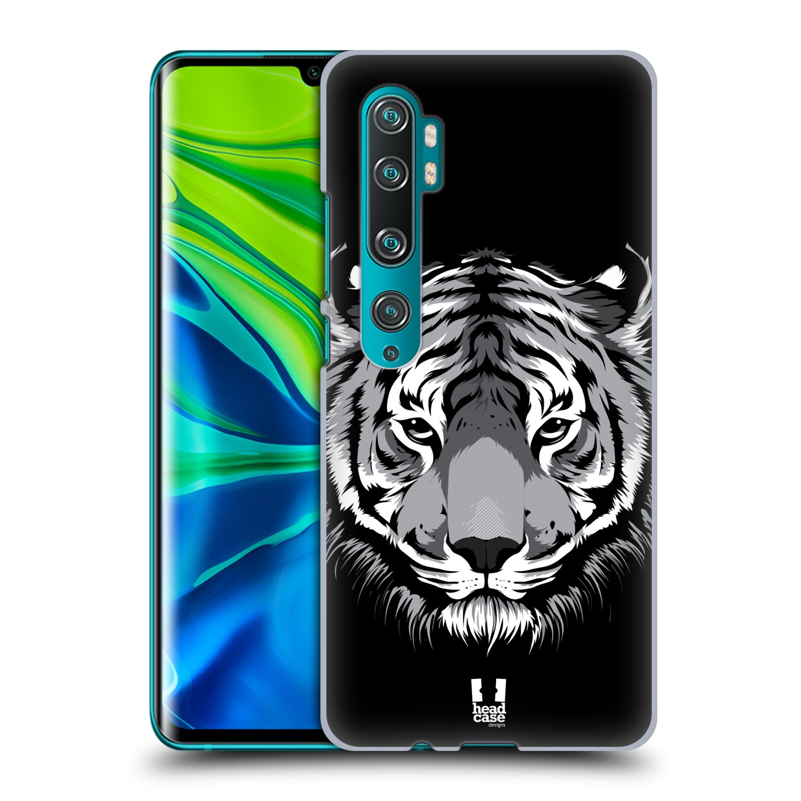 Pouzdro na mobil Xiaomi Mi Note 10 / Mi Note 10 PRO - HEAD CASE - vzor Zvíře kreslená tvář 2 tygr