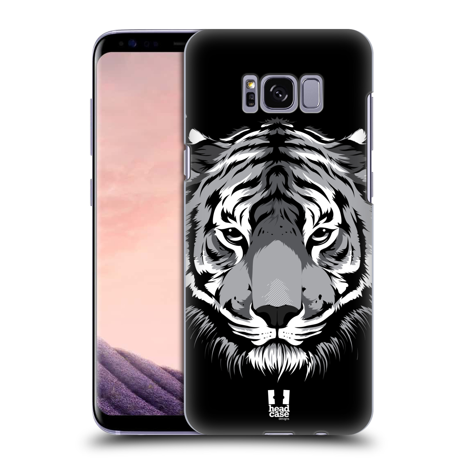HEAD CASE plastový obal na mobil Samsung Galaxy S8 vzor Zvíře kreslená tvář 2 tygr