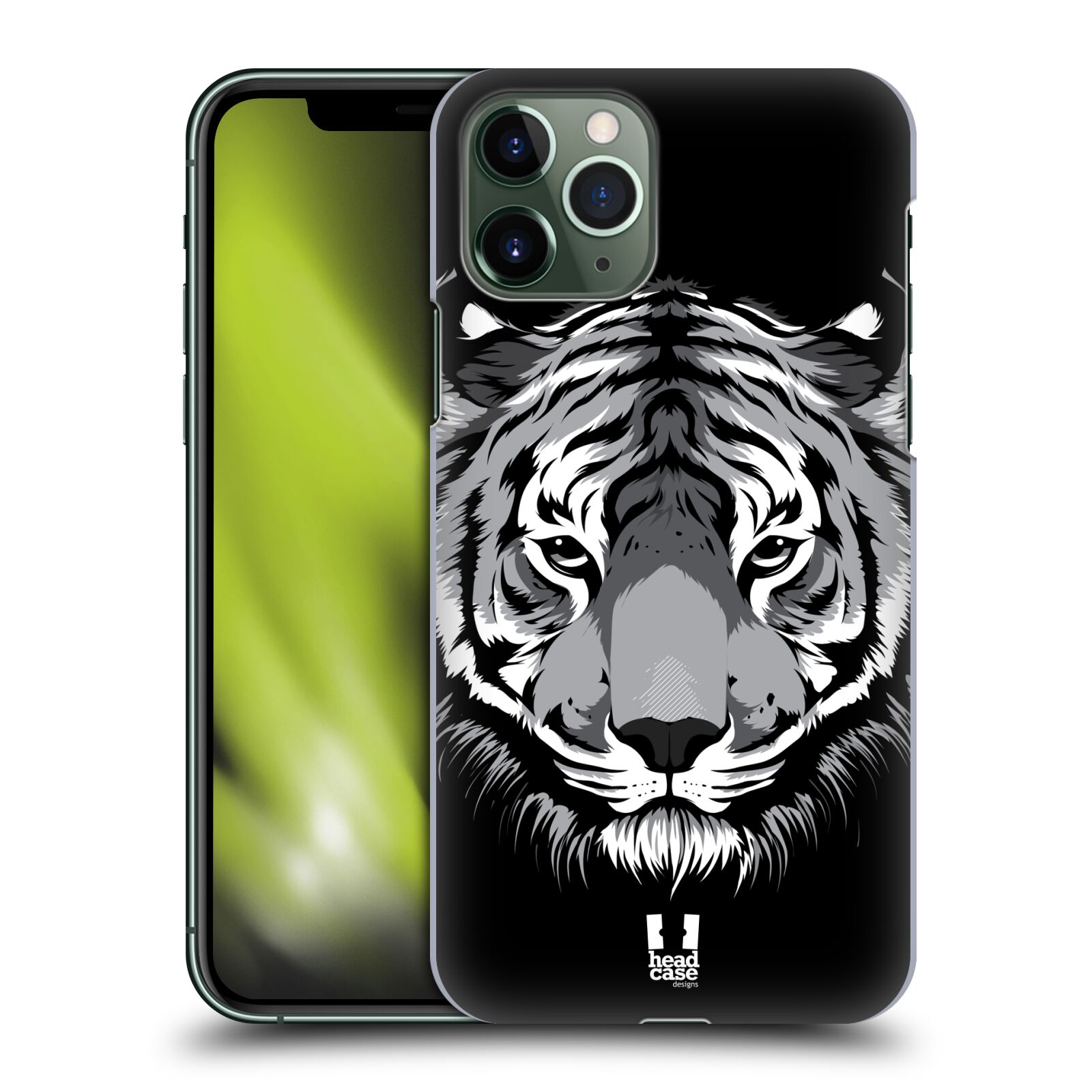 Pouzdro na mobil Apple Iphone 11 PRO - HEAD CASE - vzor Zvíře kreslená tvář 2 tygr