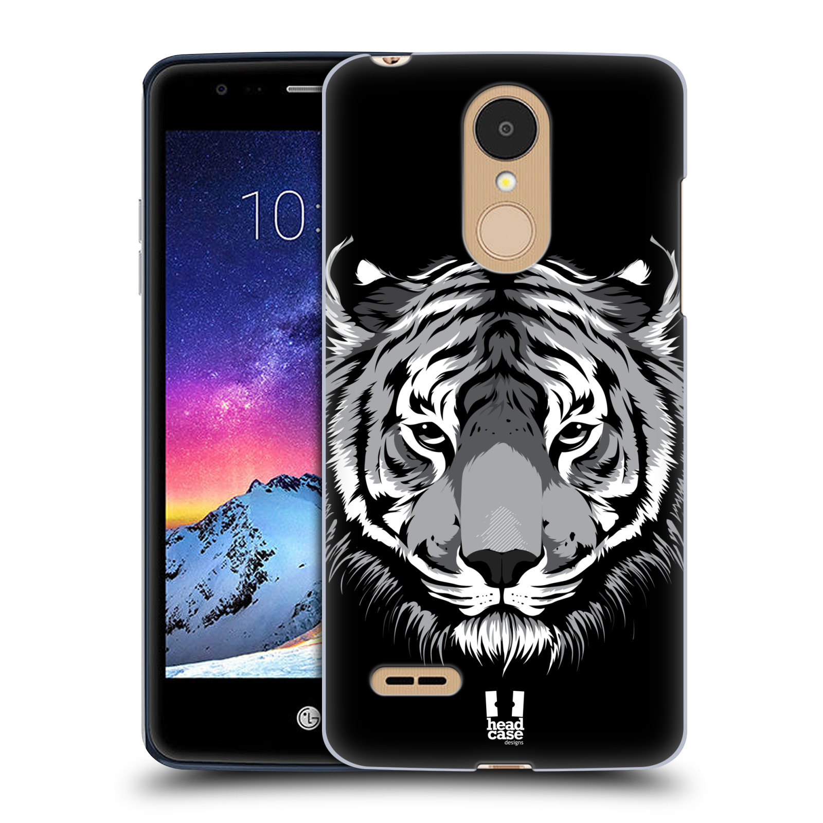 HEAD CASE plastový obal na mobil LG K9 / K8 2018 vzor Zvíře kreslená tvář 2 tygr