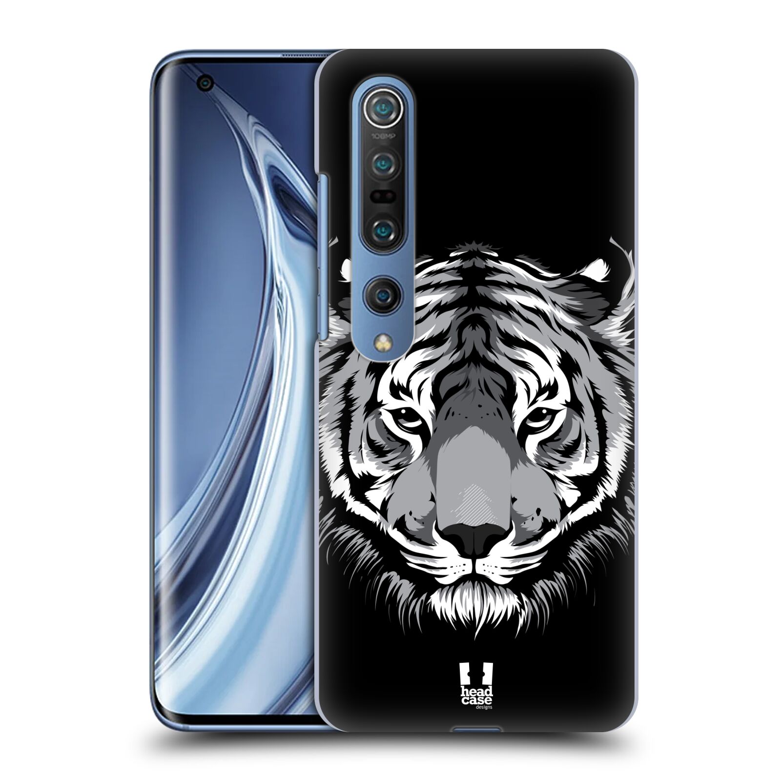 HEAD CASE plastový obal na mobil Xiaomi Mi 10 vzor Zvíře kreslená tvář 2 tygr
