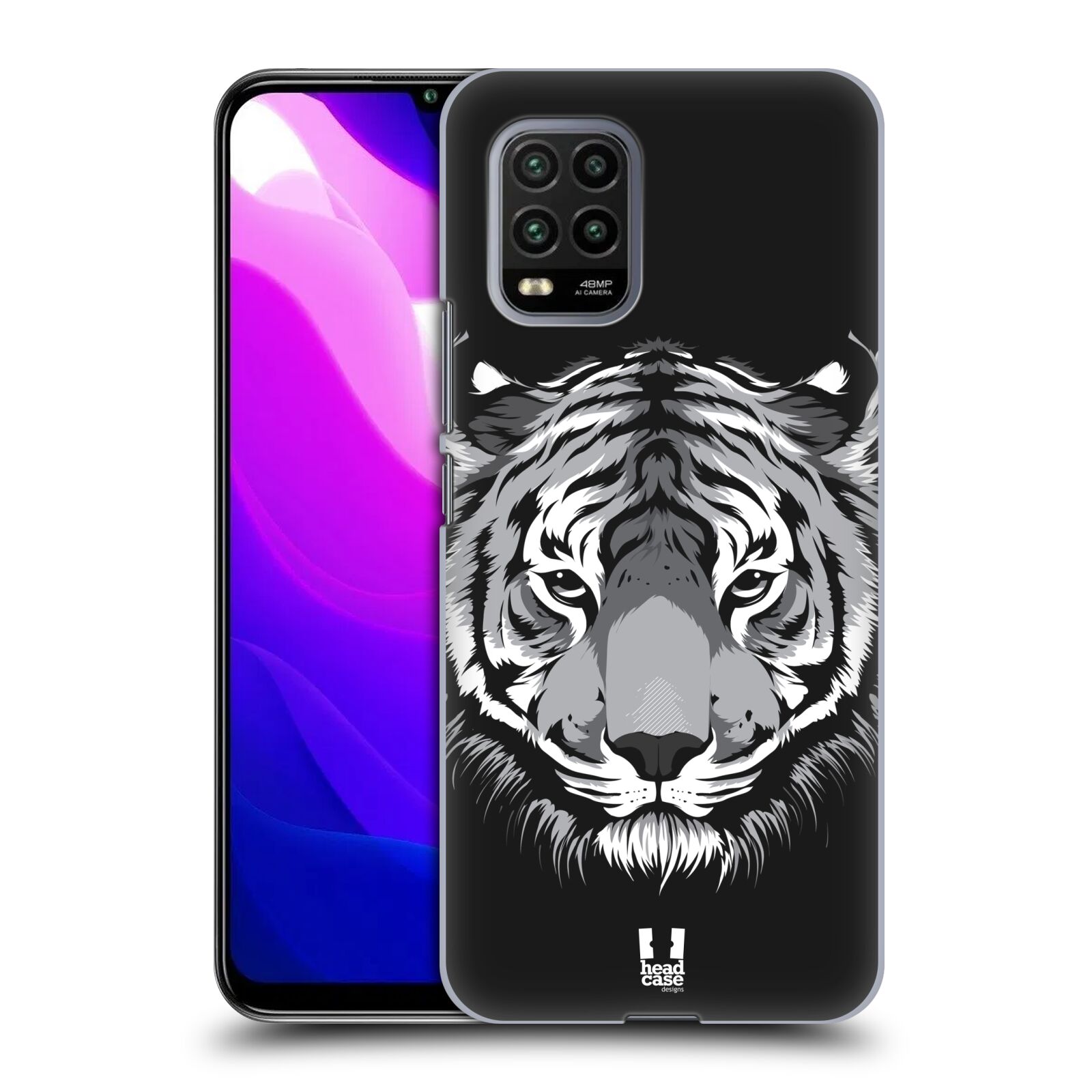 Zadní kryt, obal na mobil Xiaomi Mi 10 LITE vzor Zvíře kreslená tvář 2 tygr