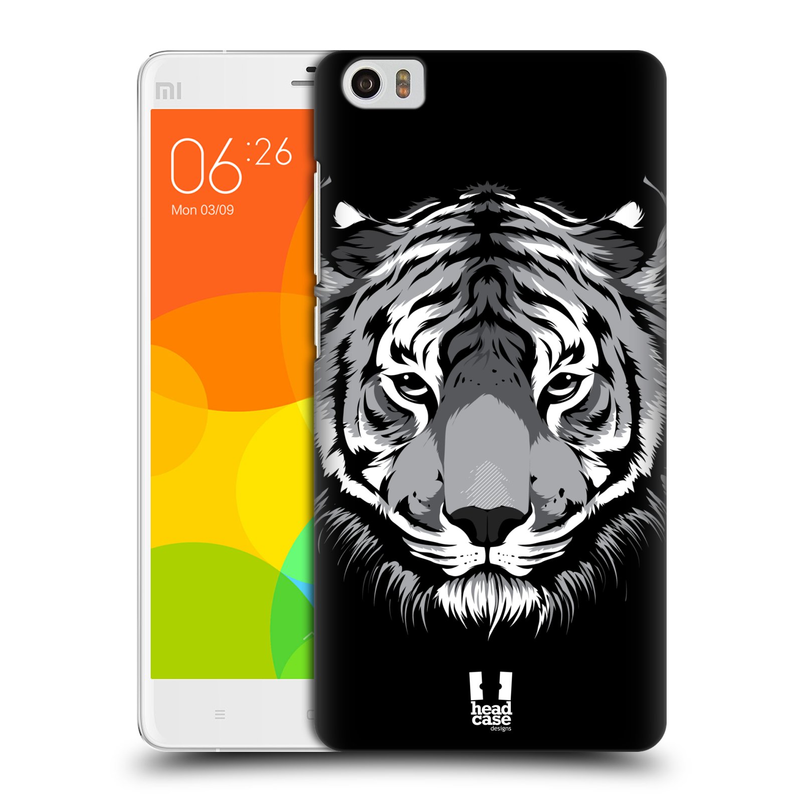HEAD CASE pevný plastový obal na mobil XIAOMI Mi Note vzor Zvíře kreslená tvář 2 tygr