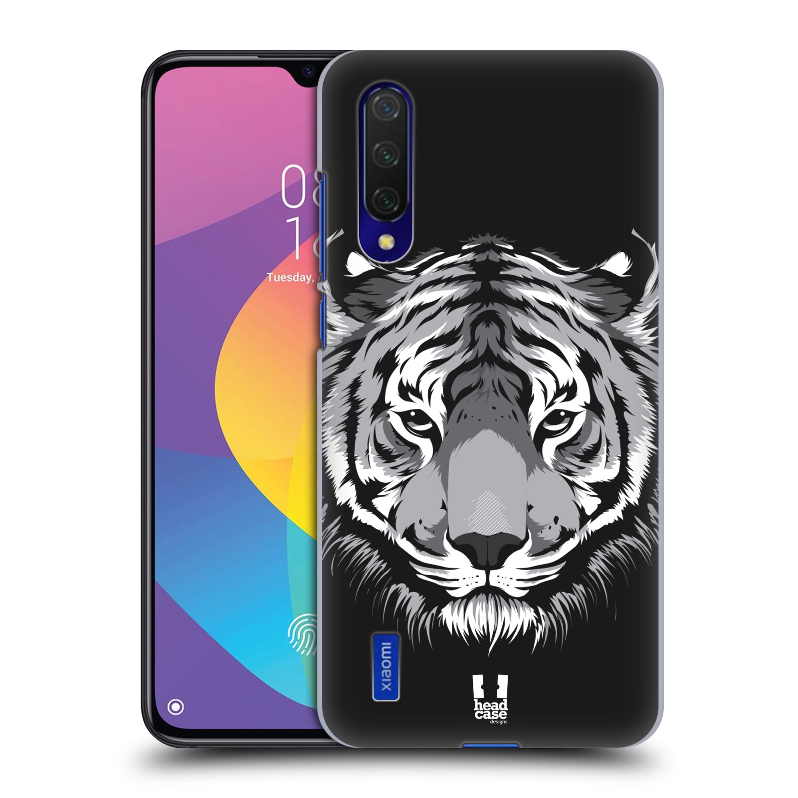 Zadní kryt na mobil Xiaomi MI 9 LITE vzor Zvíře kreslená tvář 2 tygr