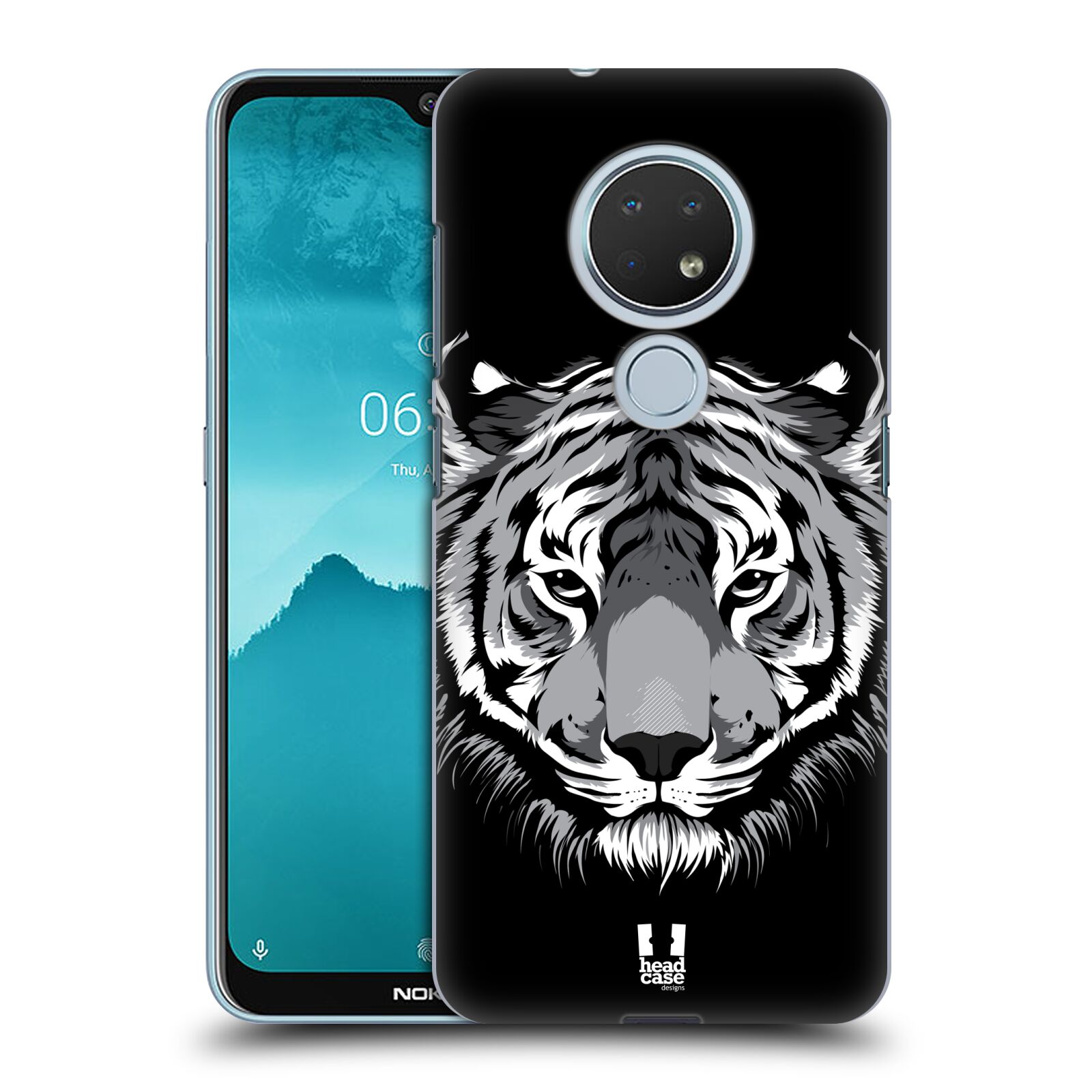 Pouzdro na mobil Nokia 6.2 - HEAD CASE - vzor Zvíře kreslená tvář 2 tygr