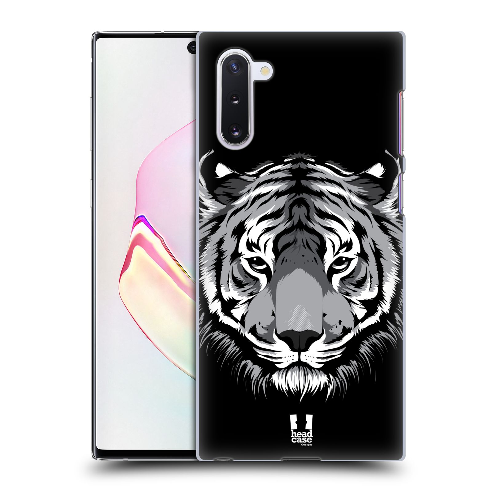 Pouzdro na mobil Samsung Galaxy Note 10 - HEAD CASE - vzor Zvíře kreslená tvář 2 tygr