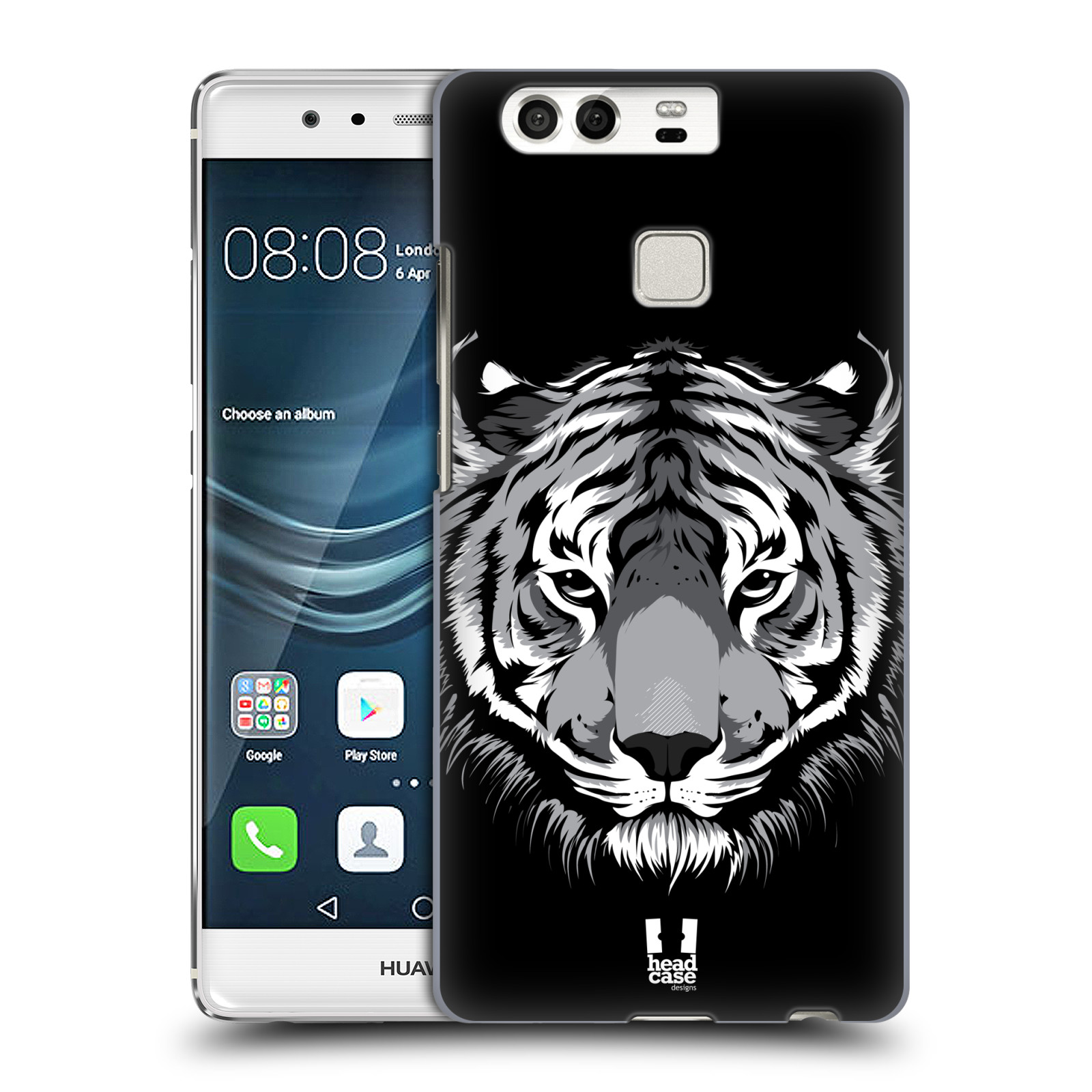 HEAD CASE plastový obal na mobil Huawei P9 / P9 DUAL SIM vzor Zvíře kreslená tvář 2 tygr