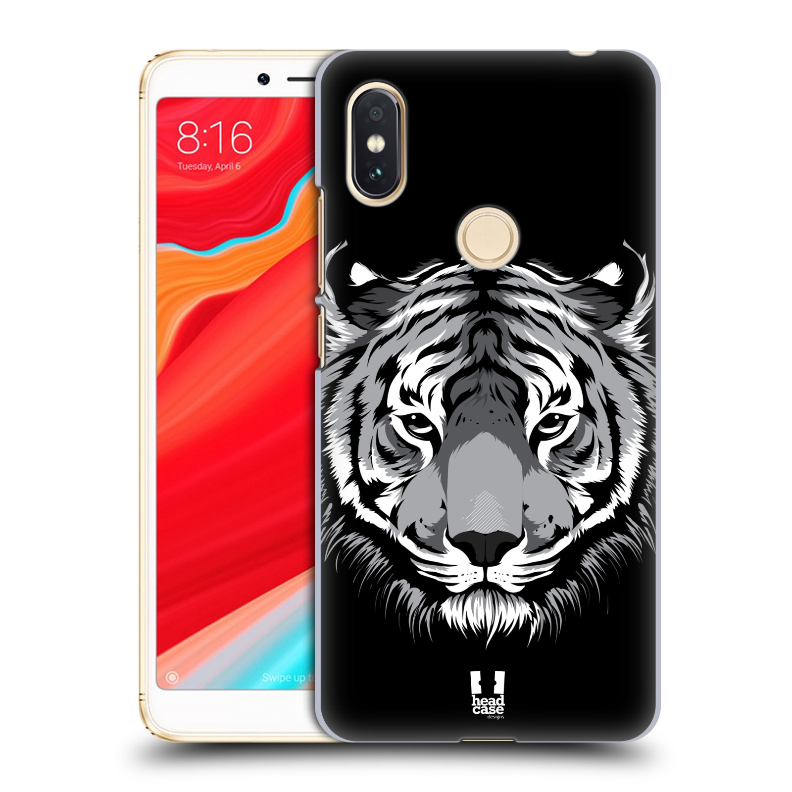 HEAD CASE plastový obal na mobil Xiaomi Redmi S2 vzor Zvíře kreslená tvář 2 tygr