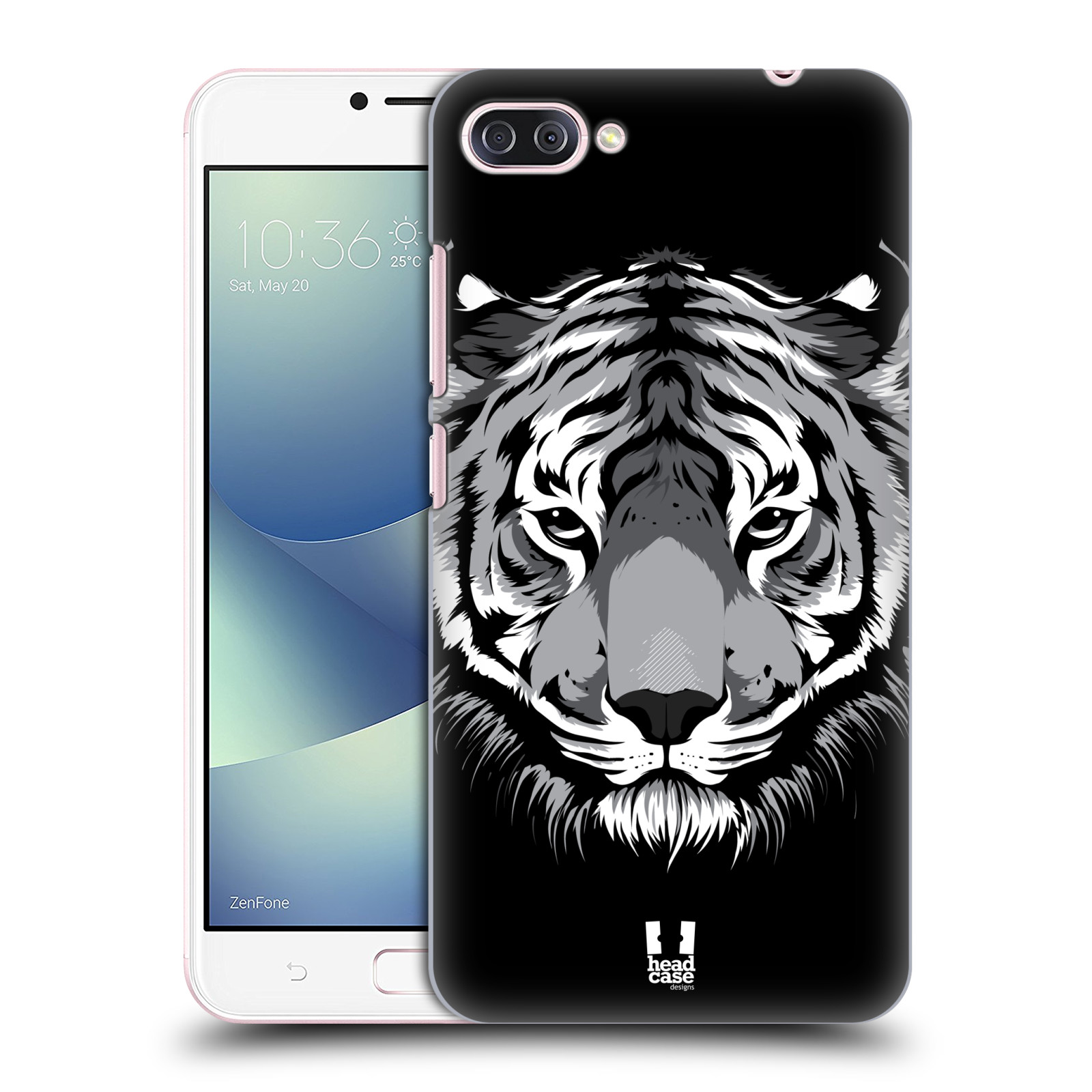 HEAD CASE plastový obal na mobil Asus Zenfone 4 MAX ZC554KL vzor Zvíře kreslená tvář 2 tygr