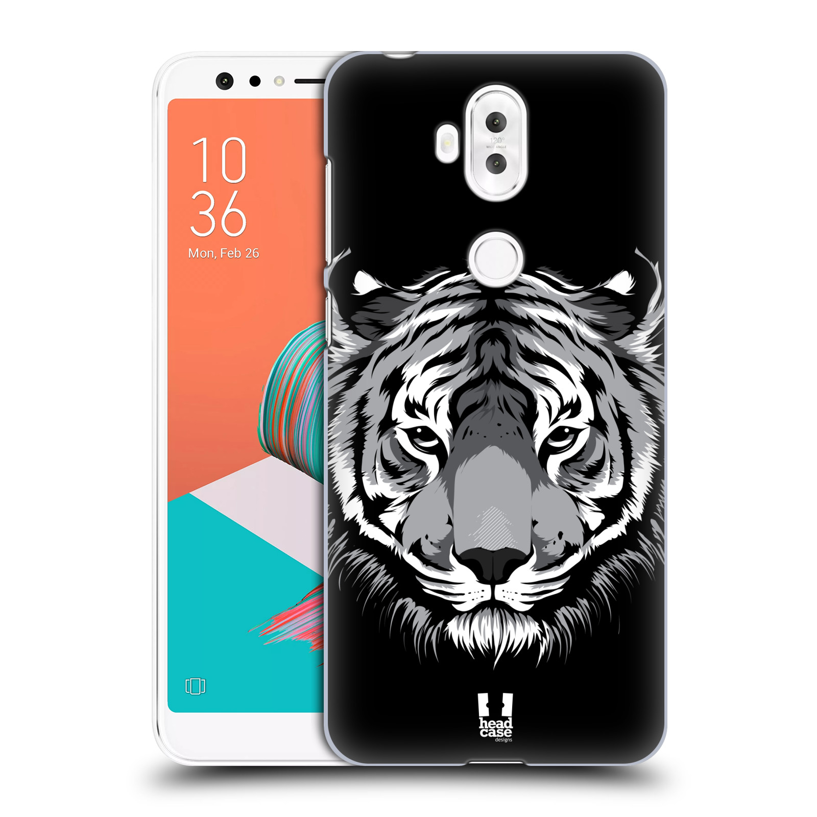 HEAD CASE plastový obal na mobil Asus Zenfone 5 LITE ZC600KL vzor Zvíře kreslená tvář 2 tygr