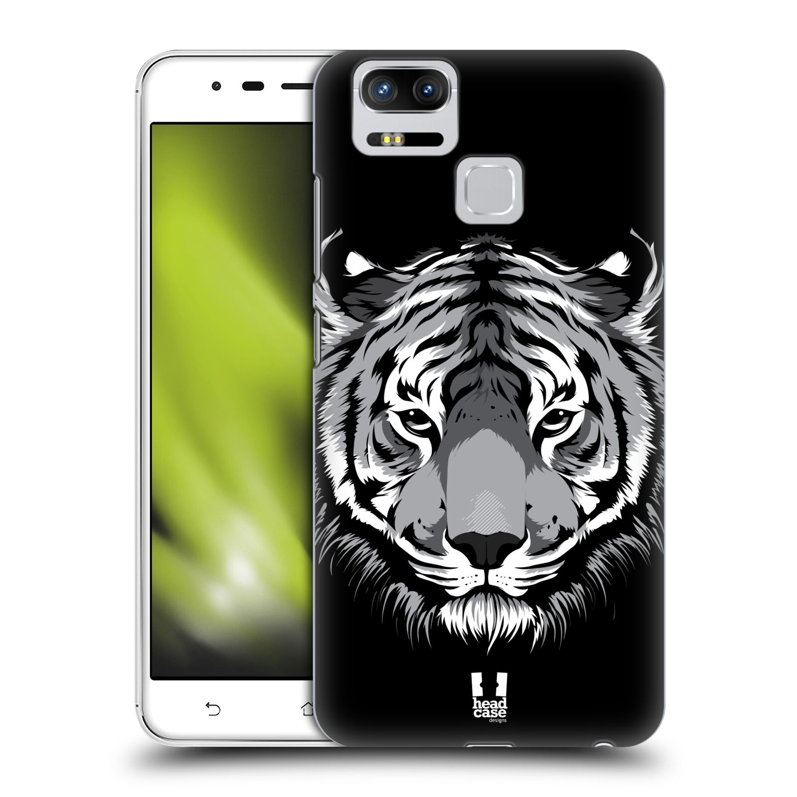 HEAD CASE plastový obal na mobil Asus Zenfone 3 Zoom ZE553KL vzor Zvíře kreslená tvář 2 tygr