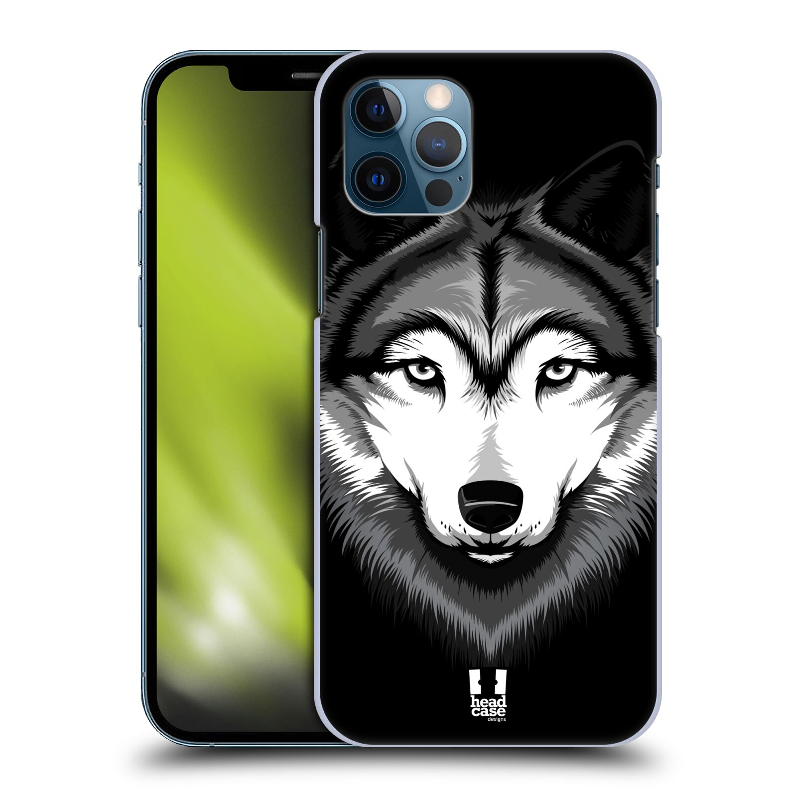 HEAD CASE plastový obal na mobil Apple Iphone 12 / Iphone 12 PRO vzor Zvíře kreslená tvář 2 vlk