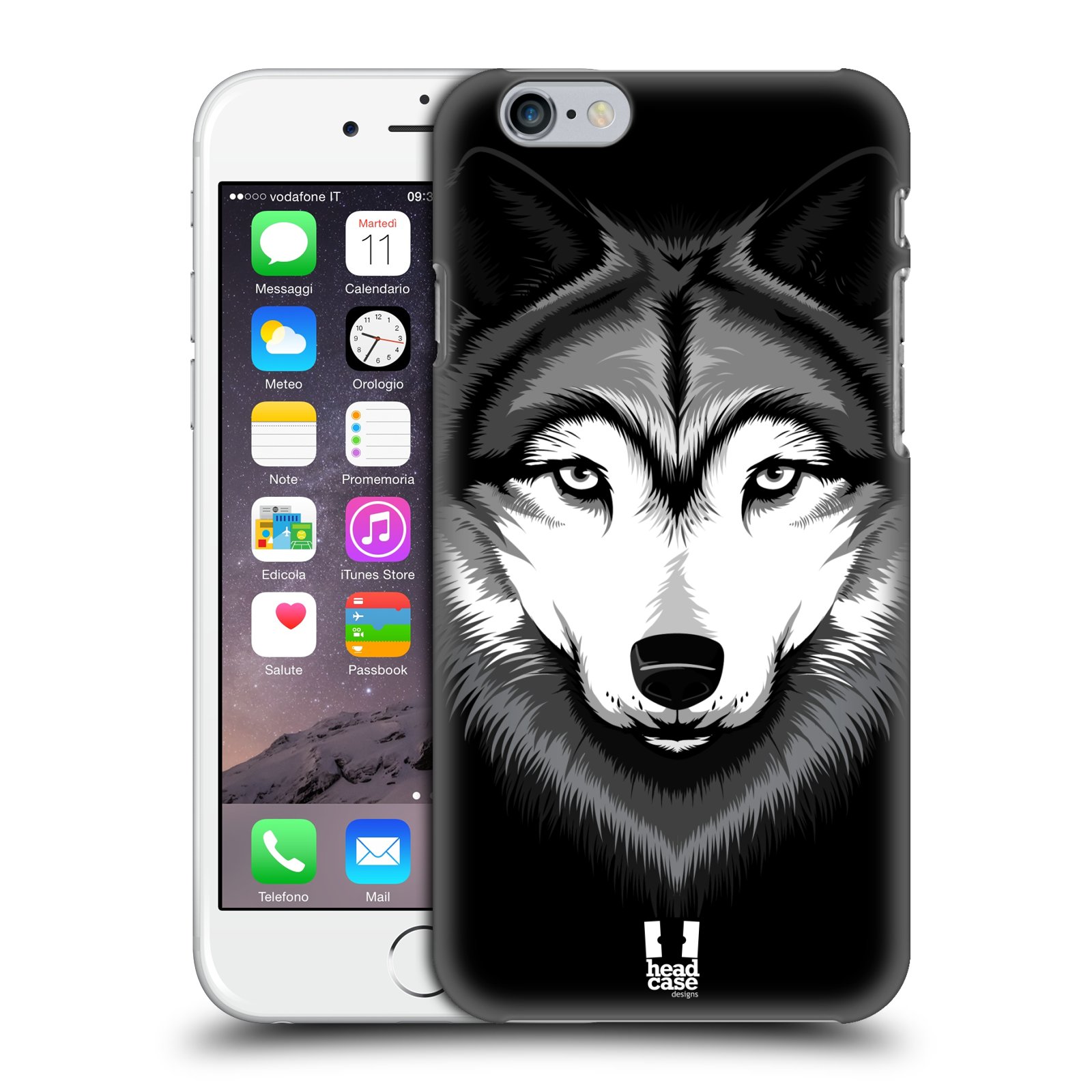 Plastové pouzdro pro mobil Apple Iphone 6/6S vzor Zvíře kreslená tvář 2 vlk