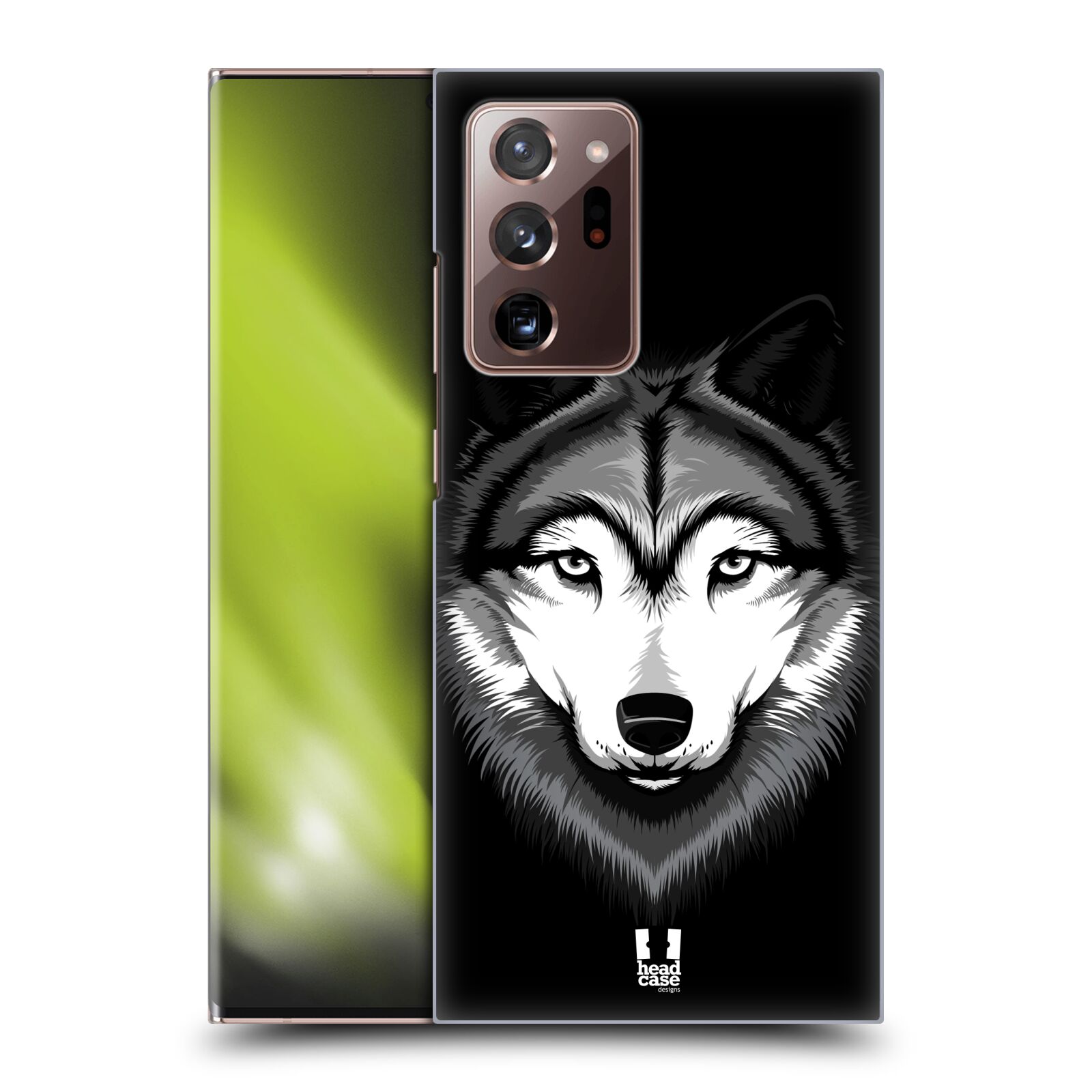 Plastový obal HEAD CASE na mobil Samsung Galaxy Note 20 ULTRA vzor Zvíře kreslená tvář 2 vlk